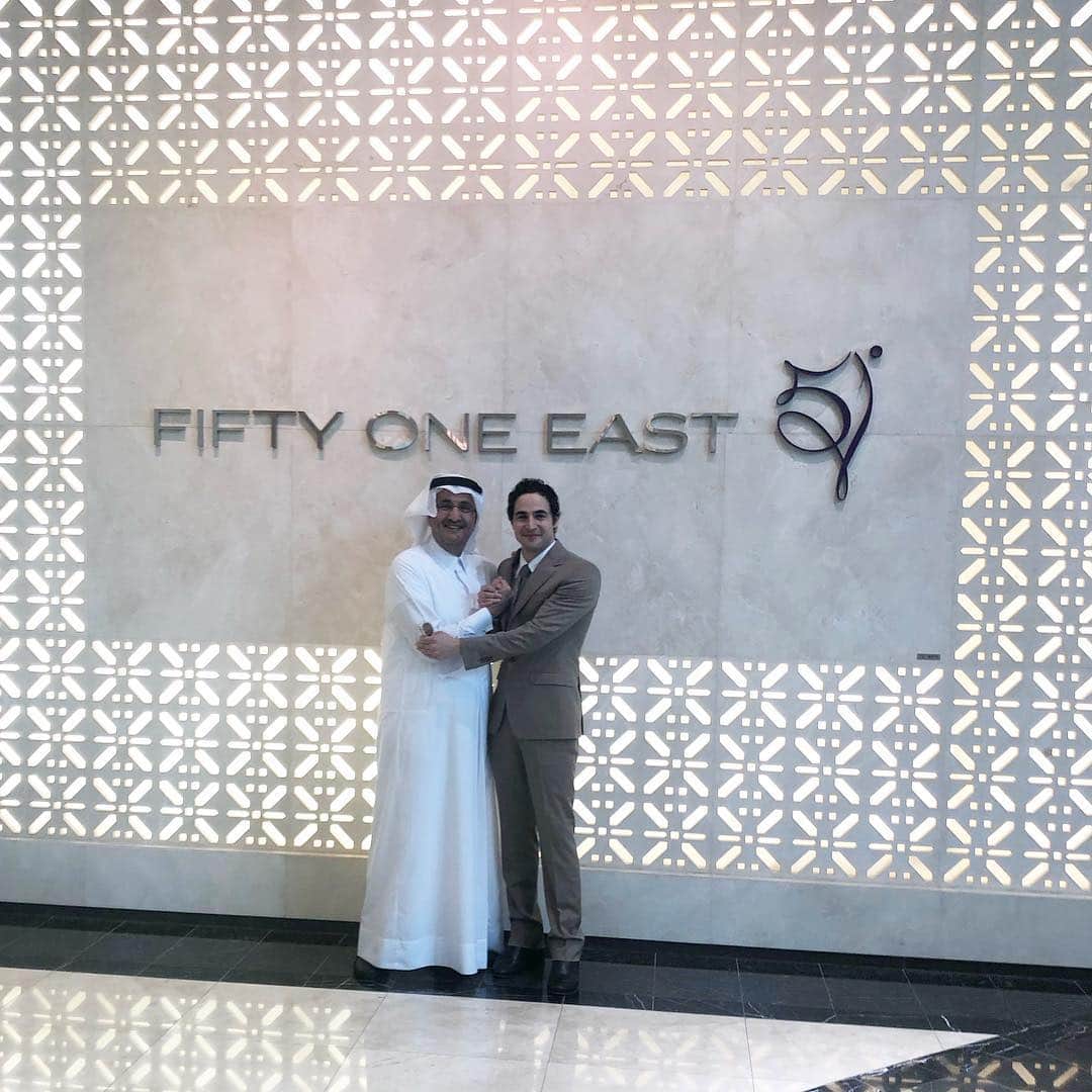 のインスタグラム：「A wonderful visit today at @51_east A big thank you to my friend, Mr. Bader Al-Darwish, for the warm welcome and long-standing trustful relationship. To many more years of success together!」