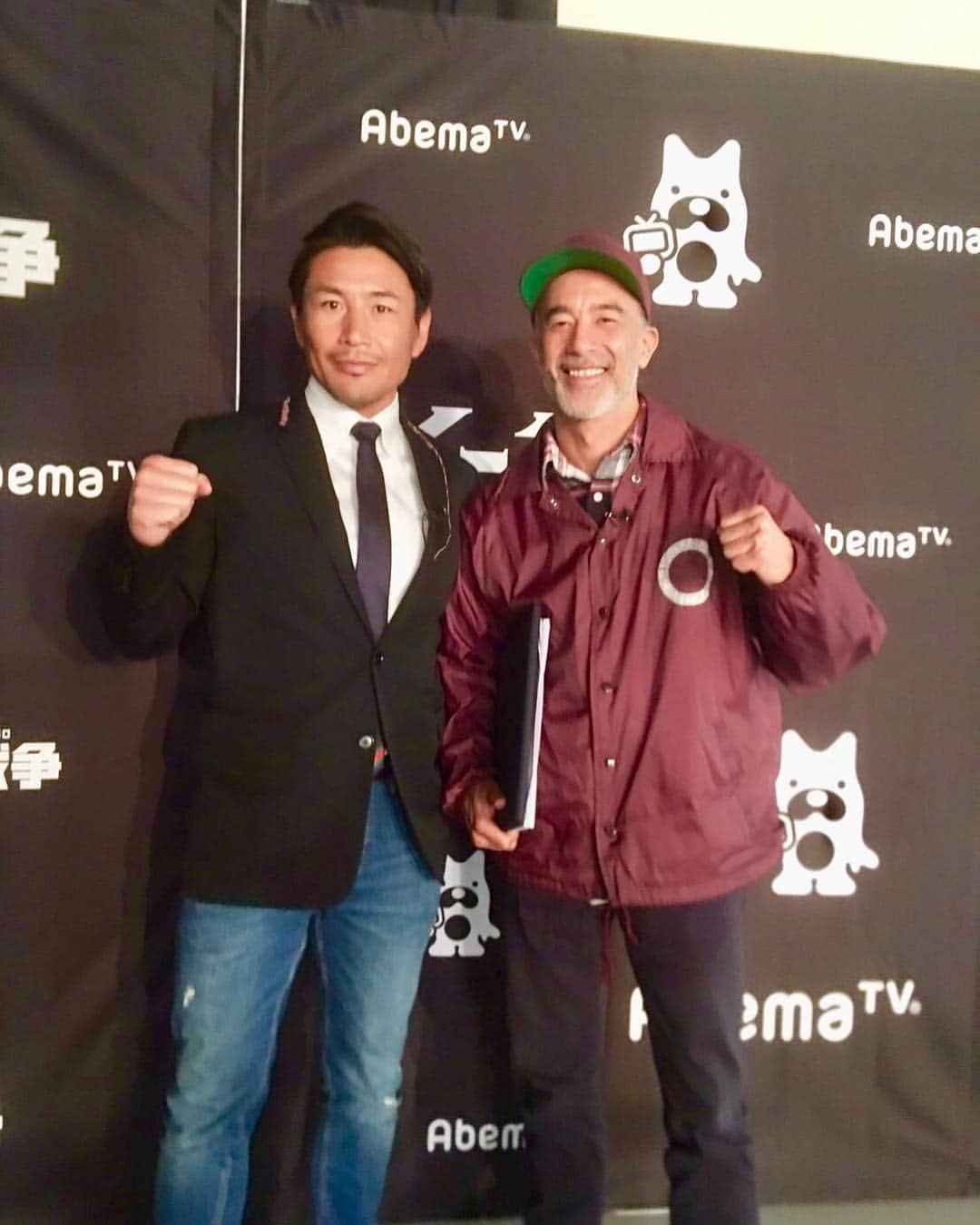 魔裟斗さんのインスタグラム写真 - (魔裟斗Instagram)「今日はAbema TV 格闘代理戦争の収録で 真木蔵人さんと #魔裟斗 #格闘代理戦争」3月28日 19時58分 - masato.official