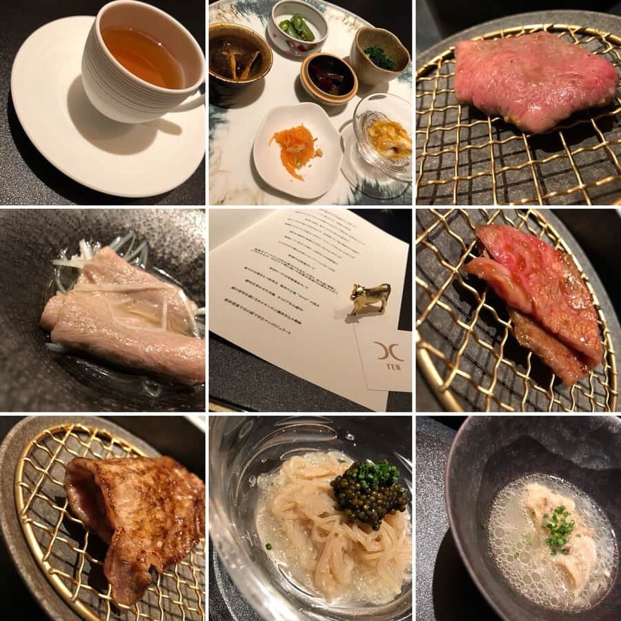 岩崎静羅さんのインスタグラム写真 - (岩崎静羅Instagram)「☺︎ お友達のお肉マイスター @meat_meister_tanabe_shintaro さんがプロデュースする TENへ行ってきましたー♡ ーーーーーーーーーーーーーーーーー 【西麻布 焼肉TEN（テン）】 地下に降りると隠し扉がお出迎え！ 入り口から帰るまで驚きと感動の連続でした^ ^ お肉の厚さ、焼き方をこだわり抜いて出来上がる舌の上で絡み合う官能的な味わいのタンに 融点12℃の但馬玄ユッケ 目の前で抽出するごま油になどなど ここでしか味わえない特別なメニューとスペシャリストの本気のこだわりは格別！別格！！！ パフォーマンスも抜群！！ 何気にトイレがオシャレすぎて細かな気配りにお店のレベルの高さが見て取れます^ ^ 焼肉屋さんってここまですごいんやってとにかく感動オンパレードでした♡ ーーーーーーーーーーーーーーーーー いやー、またステキなお店に出会えました！！ 大好きなみんなと最高なお肉に囲まれて 幸せなひとときでした^ ^ オープンおめでとうございます㊗️ また遊びいきます^ ^ * #西麻布 #新規オープン #TOKYO #紹介制 #焼肉 #お肉 #肉塊 #宝物 #155cm #フードアナリスト #どうもフードアナリストのせいらです  笑 #肉 #wagyu #japan #肉の玉手箱 やぁ #至極 #最高 でした♡」3月28日 20時20分 - seeeeiiiiraaaa