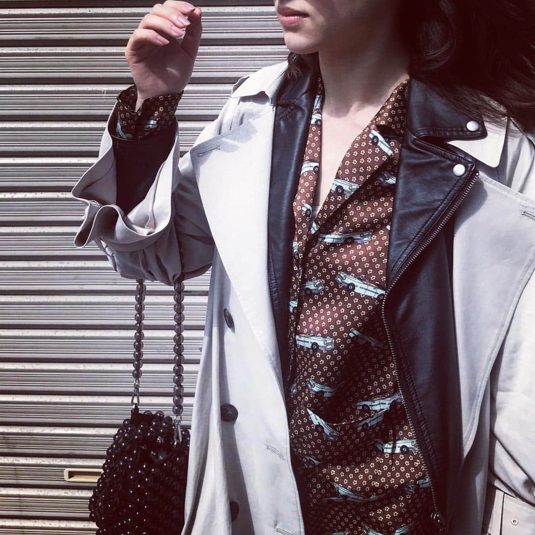 ジェイミー夏樹さんのインスタグラム写真 - (ジェイミー夏樹Instagram)「実は前に載せてた車柄のトップス、ボトムスも持ってたの。🙈 パジャマみたいでらくちん〜〜😪💙 #fashion #ootd」3月28日 20時57分 - jaimie__official