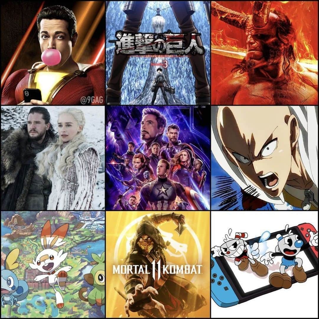 9GAGさんのインスタグラム写真 - (9GAGInstagram)「April looks so promising!⠀ Which one are you most hyped for?⠀ #endgame #gameofthrones #shazam #9gag」3月28日 21時00分 - 9gag