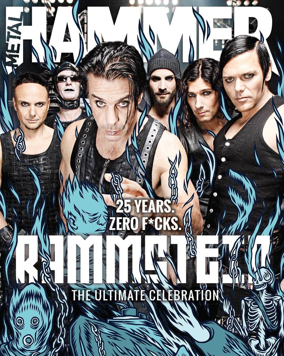 METAL HAMMERさんのインスタグラム写真 - (METAL HAMMERInstagram)「25 years. Zero f*cks. Rammstein return to the cover of Metal Hammer. On sale tomorrow. #Rammstein #Metal #HeavyMetal #MetalHammer」3月28日 21時19分 - metalhammeruk