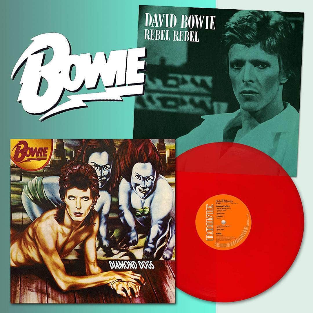 デヴィッド・ボウイさんのインスタグラム写真 - (デヴィッド・ボウイInstagram)「DOGS 45TH RED VINYL AND ORIGINAL REBEL DIGITAL DUE - “You’re a juvenile success...” -  On 24th May 2019, 45 years to the day since its original release date, David Bowie’s Diamond Dogs will be reissued by Parlophone in a 'one-run-only' red vinyl edition featuring the 2016 remaster. This strictly limited pressing will only be available at ‘bricks and mortar’ retail outlets and not through online stores.  In celebration of the 45th anniversary of Diamond Dogs, there will also be a 1-track digital single of the original single mix of Rebel Rebel.  The original single mix of Rebel Rebel featured on the 2016 boxset 'Who Can I Be Now?’ was taken from a pristine copy of a 45rpm vinyl single from the time. The original tape (which had been missing since the mid-1970s), has now been discovered and remastered for this special one-track digital single. Preceding the album by more than three months, Rebel Rebel peaked at #5 on the official UK singles chart. The original single mix was substituted by the shorter, ‘phased’ US single version in North America, featuring a new arrangement and overdubbed vocals. The album originally peaked at #1 on the official UK album chart and #5 on the Billboard album chart in the US.  Diamond Dogs is the latest in a series of 45th anniversary Bowie vinyl albums reissued over the last two years. Previous releases in the series have included gold vinyl versions of Hunky Dory and The Rise And Fall Of Ziggy Stardust And The Spiders From Mars, plus a silver vinyl release of Aladdin Sane. Diamond Dogs 45th anniversary red vinyl and Rebel Rebel (Original Single Mix) download/stream will be released via Parlophone on 24th May 2019. -  #DiamondDogsRed  #BowieRebelRebel  #BowieVinyl」3月28日 21時22分 - davidbowie