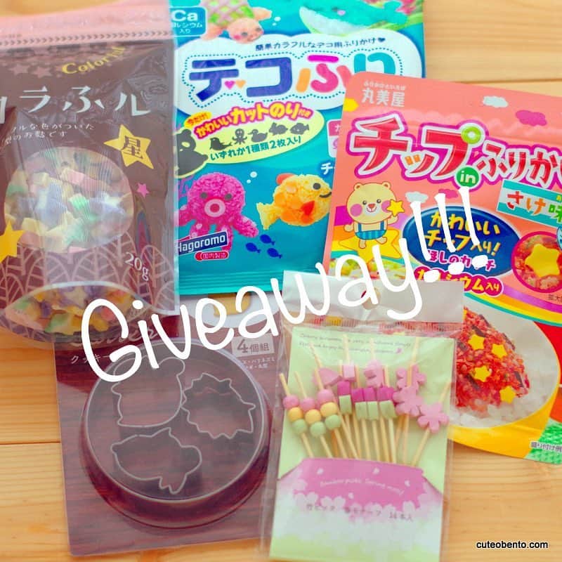 maki ogawaさんのインスタグラム写真 - (maki ogawaInstagram)「Give away time!! ﻿﻿ (Thanks for waiting😆😆)﻿ ﻿﻿ ﻿ ♥️Until 6th April!!♥️ ﻿ ﻿ ﻿ If you want to a chance to win, ﻿﻿ 1. Must be following @cuteobento﻿﻿ 2. Tag anyone else who might like @cuteobento ﻿﻿ 3. Like this post ﻿﻿ ﻿﻿ I'll send 5 items below. ﻿﻿ •Deco-furi﻿﻿ •Karafuru(colorful-star shape wheat gluten)﻿﻿ •sakura foodpicks﻿﻿ •salmon furikake with little stars sprinkles﻿﻿ •Animal cookie cutters ﻿﻿ for two lucky bento makers(or foodies) ﻿﻿I'll send anywhere all over the world✨✨✨﻿﻿ ﻿﻿﻿ The two winners will be chosen at random on April 6th and those will be dispatched on April 8th from Japan!!﻿ ☀️☀️☀️☀️☀️☀️☀️☀️☀️☀️☀️☀️☀️﻿ THANKS FOR YOUR COMMENTS❤️❤️﻿ I’m checking all of your comments. Please let me know if you want to know about making bento, Japanese foods, giveaway items or whatever you want to know about Japan😊😊﻿ ﻿﻿ #giveaway #bentomakers #foodies #foodie #bentolover #bentolovers #bento #bentobox」3月28日 21時28分 - cuteobento