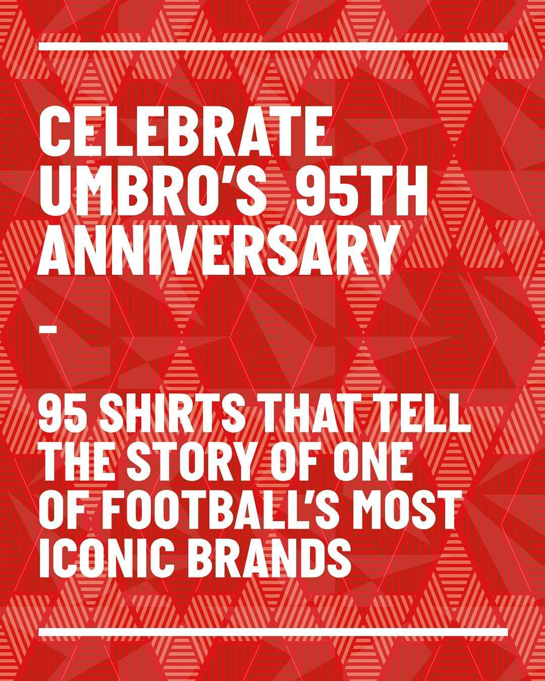 UMBROさんのインスタグラム写真 - (UMBROInstagram)「Celebrate 95 years of Umbro with @mundialmag and @classicfootballshirts at an exhibition of our history in the beautiful game. . Coming on Monday 8th April - Sunday 14th April at 23a Princess Street, Manchester. M2 4EN. . #umbro #umbrofootball #mundial #classicfootballshirts」3月28日 22時25分 - umbro