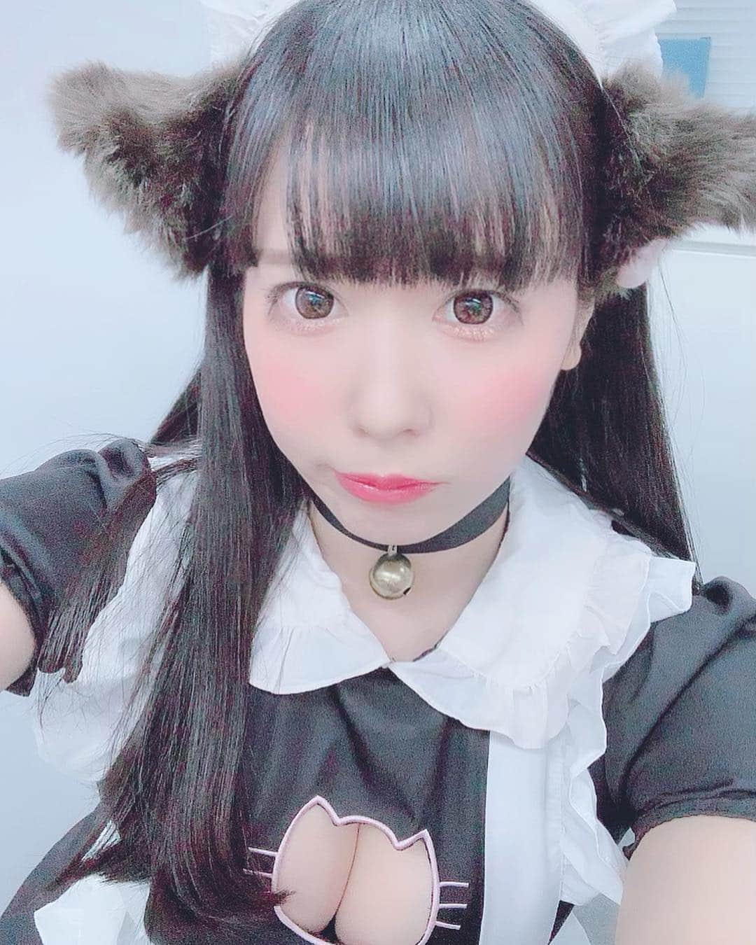 恋汐 りんごさんのインスタグラム写真 - (恋汐 りんごInstagram)「🐈 🖤 🐈 🖤 にゃんはわメイド(Ｕ∩ 'ᴗ' ∩Ｕ) なにもできなくても、 良いなの？(Ｕ )'-' Ｕ)  #しおに恋しよ #恋汐りんご  #maid  #cat  #ちゃおちゅーる  #idol  #japanesegirl」3月28日 22時35分 - sioringogo