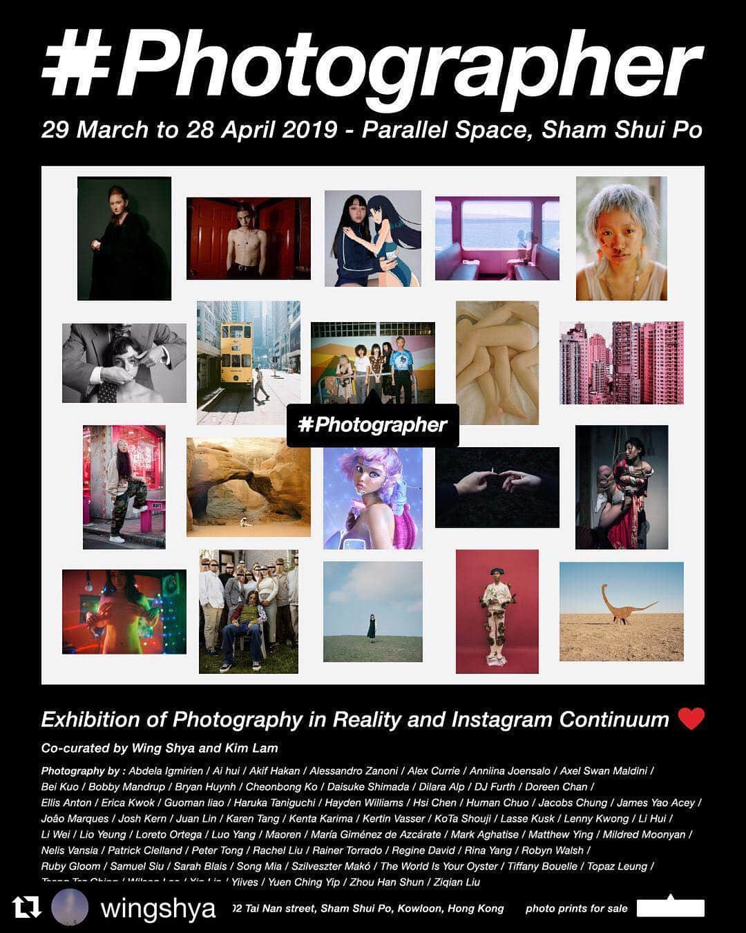 島田大介のインスタグラム：「I'm happy to join Thanks wing! 29 March tn 28 April @parallel_space_hk  #Repost @wingshya」