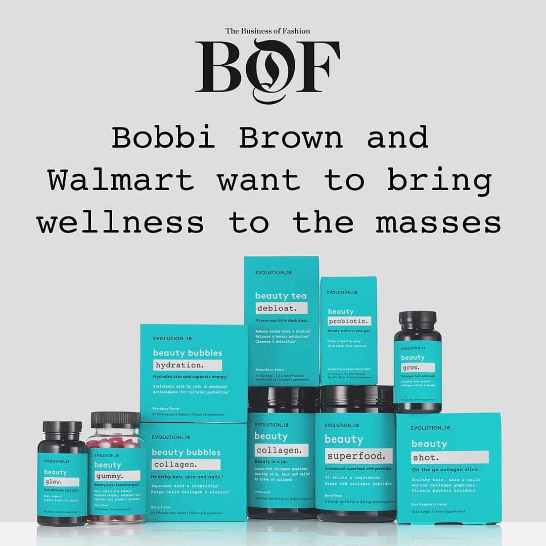 ボビー・ブラウンのインスタグラム：「Really excited about this new launch. Thanks @bof for such a great story. Read the full article in the #linkinbio Xx #evolution18 #walmart」