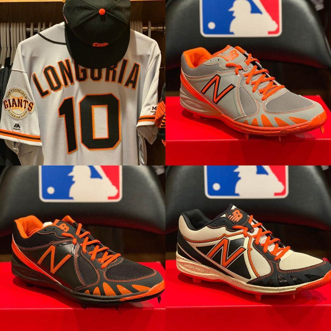 エバン・ロンゴリアさんのインスタグラム写真 - (エバン・ロンゴリアInstagram)「Excited for another Opening Day and for my 2019 edition @nbbaseball to come in just in time! They are 🔥! Here’s to an amazing year @sfgiants fans! #newbalance #openingday #customcleats #giants」3月29日 0時38分 - evan.longoria3