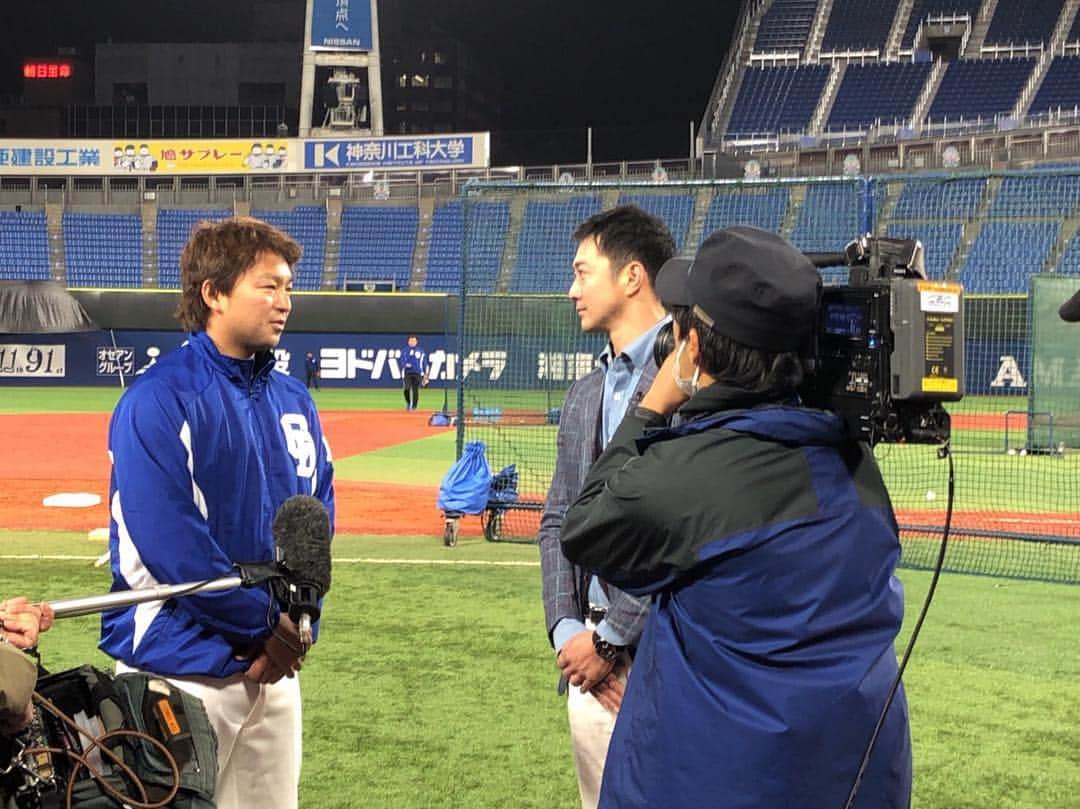 のインスタグラム：「あーいよいよ開幕！田島さんいい表情してたなぁ！頼もしい！#中日ドラゴンズ #プロ野球開幕 #前日取材 #田島慎二 #たじまじん」