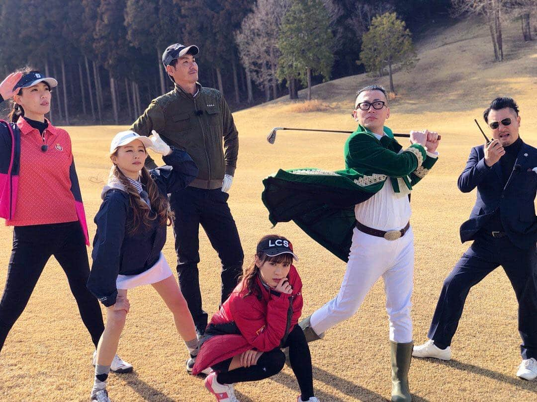 ひぐち君さんのインスタグラム写真 - (ひぐち君Instagram)「今日は、VSゴルフの収録でした⛳️ #生田衣梨奈のvsゴルフ  #生田衣梨奈 さん #大田明奈 さん #紺野ぶるま さん #テル さん #伊佐専禄プロ  #ひぐち君  #tokyomx  #伊香保ゴルフ倶楽部」3月29日 1時13分 - higehiguchi