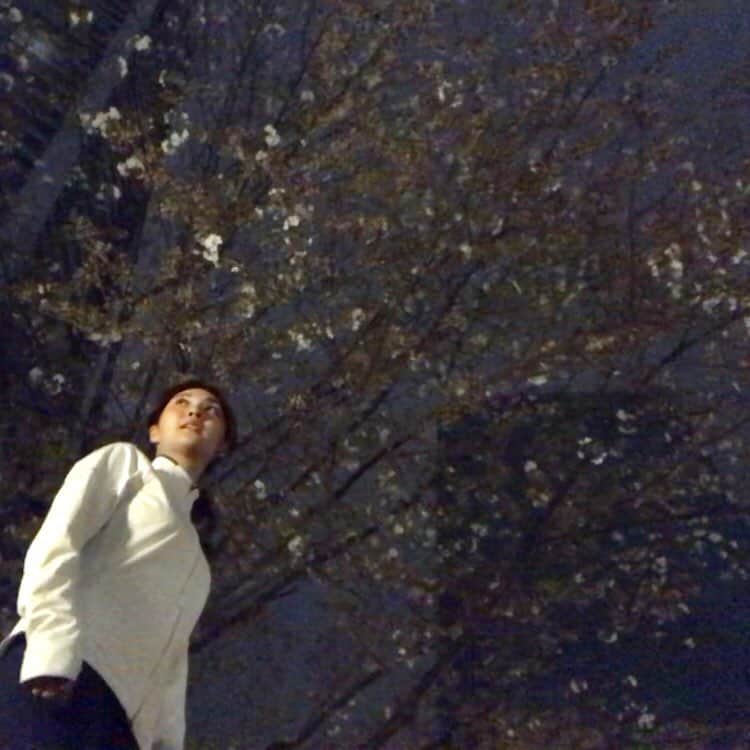 岩本乃蒼さんのインスタグラム写真 - (岩本乃蒼Instagram)「夜桜ン🌸﻿ #夜桜 #ランニング」3月29日 1時40分 - noa_iwamoto