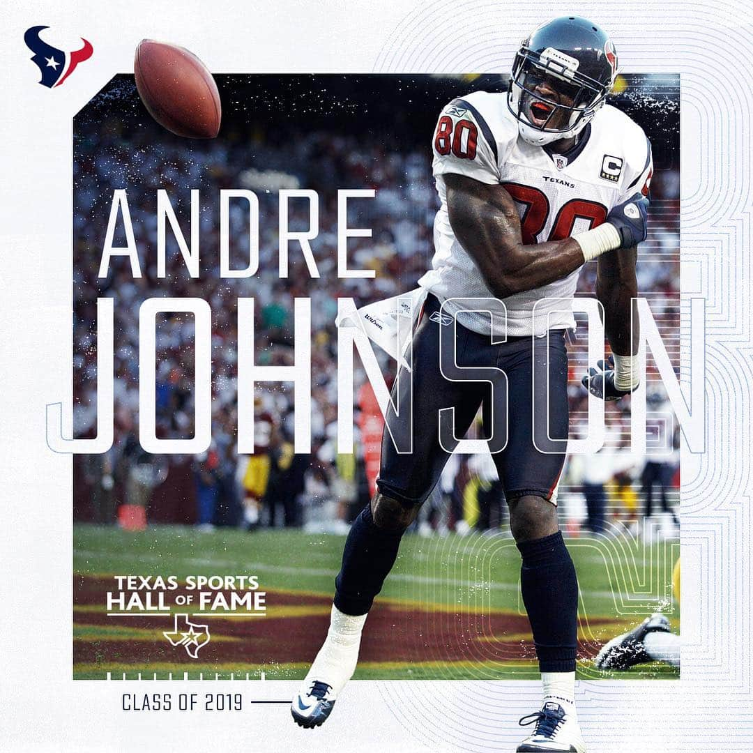 ヒューストン・テキサンズさんのインスタグラム写真 - (ヒューストン・テキサンズInstagram)「Andre Johnson will be inducted into the Texas Sports Hall of Fame on Saturday night. Congrats, @ajohnson1500!」3月29日 1時49分 - houstontexans