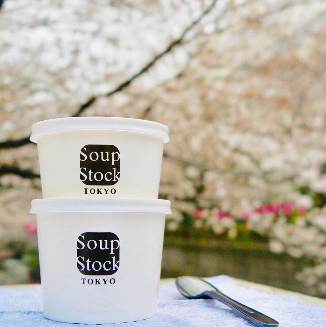 スープストックトーキョー 公式さんのインスタグラム写真 - (スープストックトーキョー 公式Instagram)「お花見に、あたたかなスープを。🌸 . 東京の桜もいよいよ満開を迎えて、 この週末はお花見日和になりそう。 桜の下、にぎやかに和やかに過ごす時間は 春だけの楽しみですね。🍱 . スープストックトーキョーのスープは #テイクアウト もできるので、 よろしければどうぞご一緒に。  上野恩寵公園近くには上野店、 新宿御苑近くにはルミネ新宿店、 井の頭公園近くにはキラリナ京王吉祥寺店、 昭和記念公園近くにはルミネ立川店など。 あらためて考えてみると何かとお近くに お店がありそうです。👟🌿 . 桜とスープと、 よい週末をお過ごしください。 . #soupstocktokyo#soupstock#soup #スープストックトーキョー#スープストック#スープ #お花見#花見」3月29日 11時30分 - soupstocktokyo