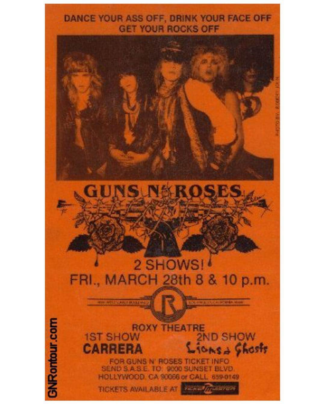 Guns N' Rosesさんのインスタグラム写真 - (Guns N' RosesInstagram)「#onthisday in 1986. The Roxy, Hollywood, CA.」3月29日 3時47分 - gunsnroses