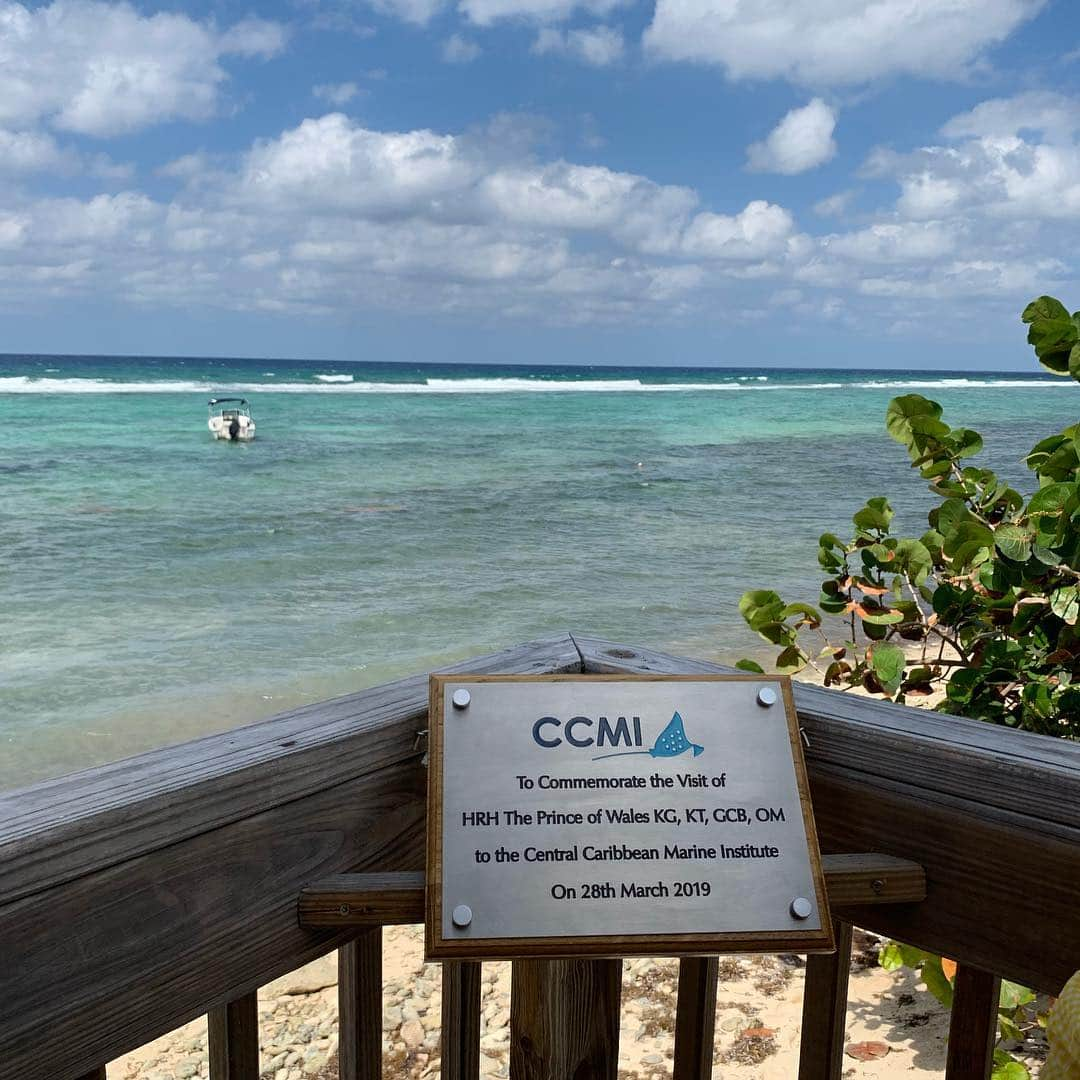 クラレンス邸さんのインスタグラム写真 - (クラレンス邸Instagram)「The Prince of Wales visited Little Cayman today where HRH heard about the work that @reefresearch is undertaking to discover solutions to declining ocean health.  The Prince joined a class of Year 6 pupils from Cayman International School for ‘Reefs Go Live’ – a live link-up to a dive team on the nearby reef.  Developed by @reefresearch, ‘Reefs Go Live’ uses virtual live experiences to connect students and the public to real-time coral reef activity.  Scientists use high tech masks and streaming equipment to deliver live lessons underwater.  #RoyalVisitCayman」3月29日 6時47分 - clarencehouse