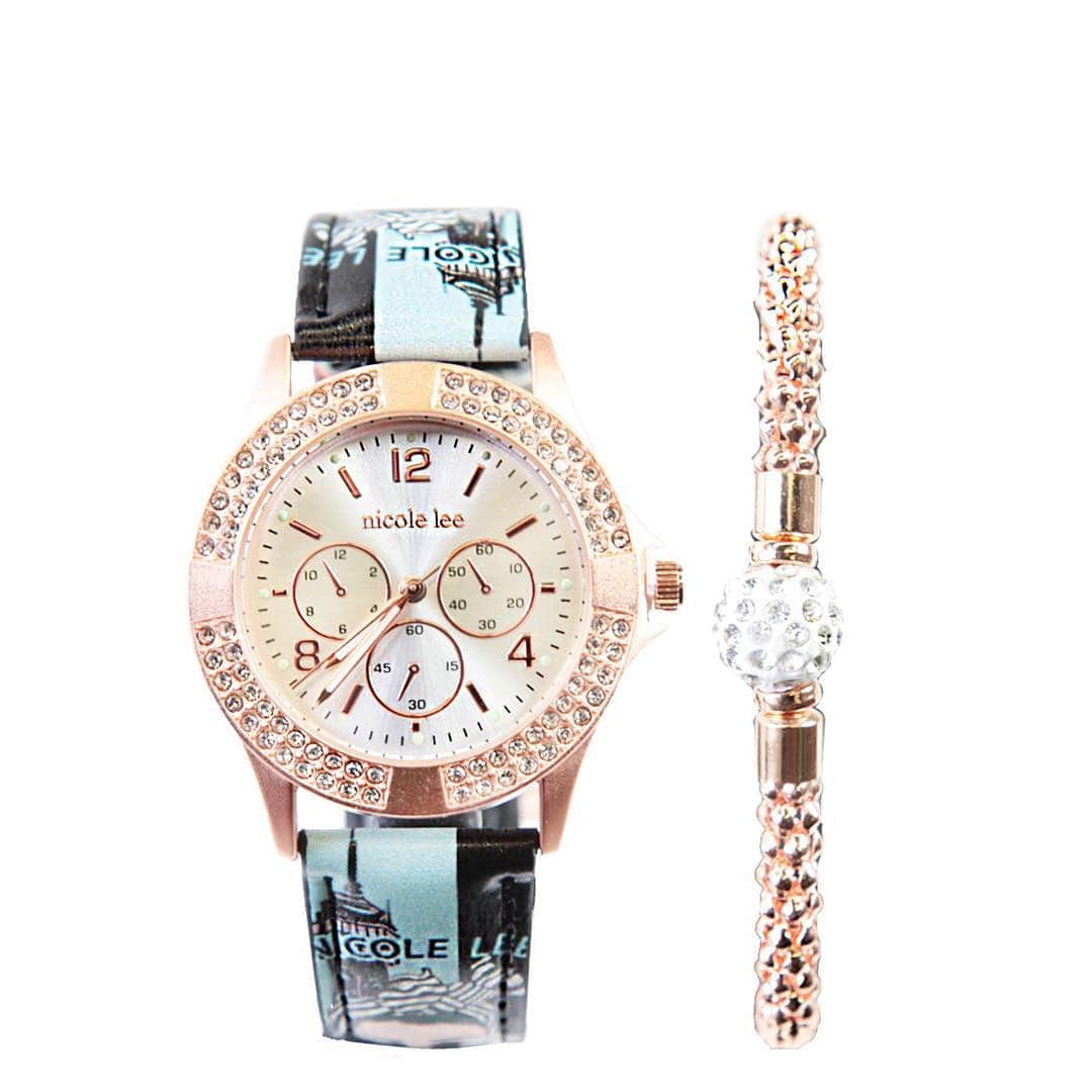 ニコールリーさんのインスタグラム写真 - (ニコールリーInstagram)「Add The Nicole Lee Crystal Watch With Bracelet Set to your wardrobe to amplify your luxurious style. ✨✨✨ #nicoleleeusa #nicolelee #nllook #watch」3月29日 6時50分 - nicoleleeusa