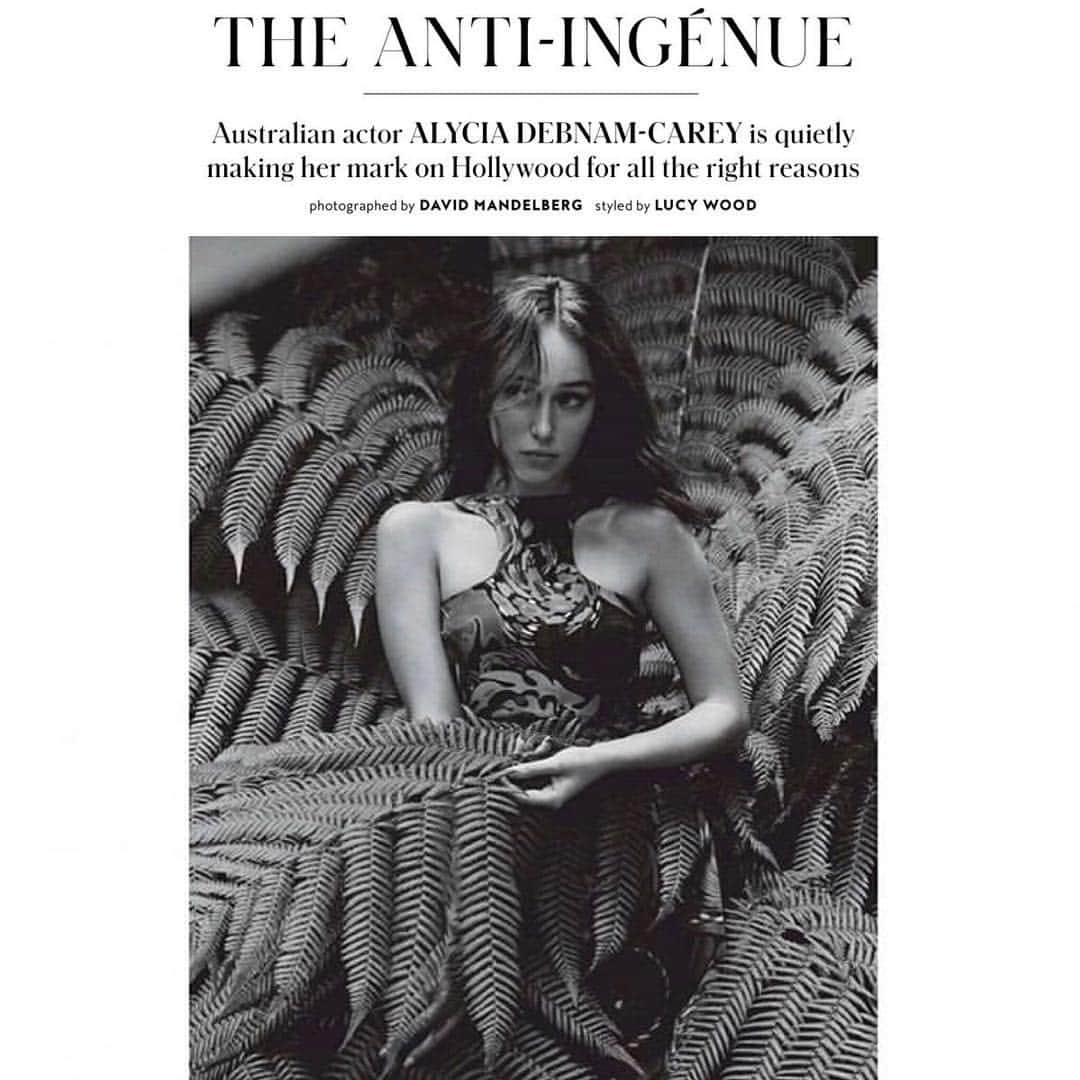 アリシア・デブナム・キャリーのインスタグラム：「This was such a kind article from @instyleaus. The term Anti-Ingénue caught me by surprise but it supported an ethos that I’ve committed myself to; working hard, following a passion and taking my own time to sharpen my tools. Growth, passion and learning are not determined by a timeline. It’s your own journey that matters. Not everything happens as fast as you want or in ways you expect but if you commit yourself to doing it your own way that’s what really counts.」