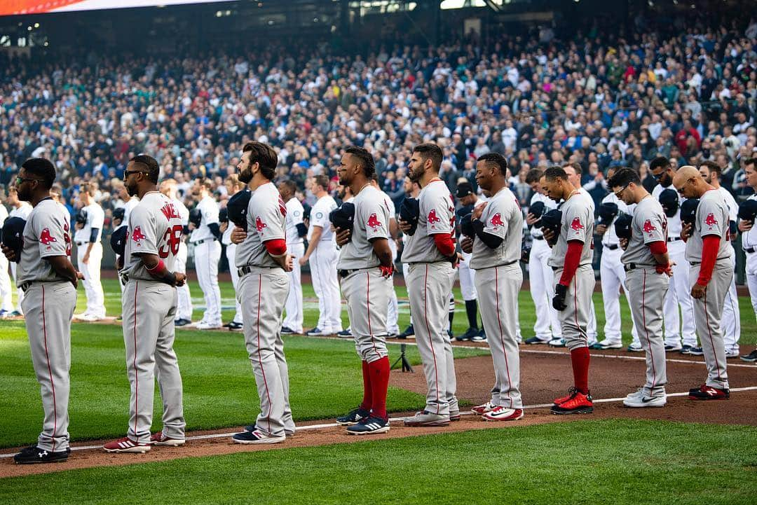 ボストン・レッドソックスさんのインスタグラム写真 - (ボストン・レッドソックスInstagram)「#OpeningDay Scenes 🇺🇸⚾️」3月29日 10時08分 - redsox