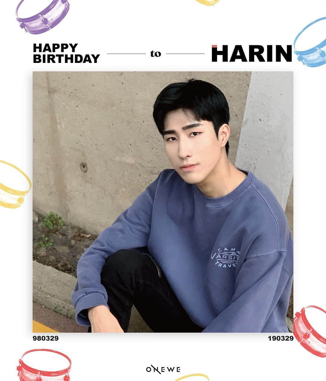 KISS Entertainmentさんのインスタグラム写真 - (KISS EntertainmentInstagram)「[#ONEWE] 2019.3.29 Happy Birthday to  #HARIN  #ONEWE #원위 #하린 #ハリンお誕生日おめでとう  #HappyBirthday  #kissent」3月29日 10時18分 - kissent_official