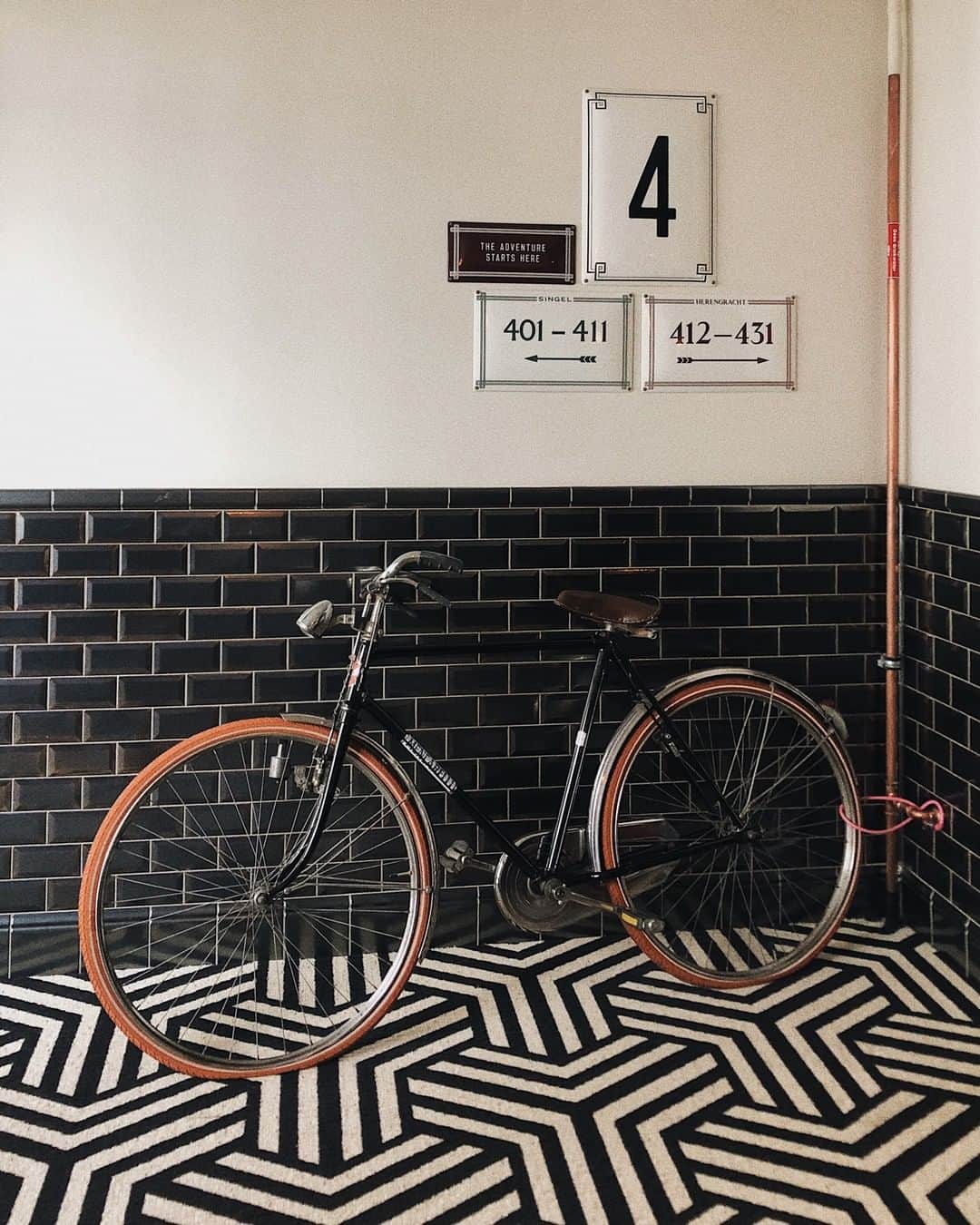 MR PORTERのインスタグラム：「Amsterdam: the cycling city 🚴🏿 and what better place to lay your head after a big ride that @thehoxtonhotel's canal house outpost? #MRPORTERstylecouncil @iwcwatches」