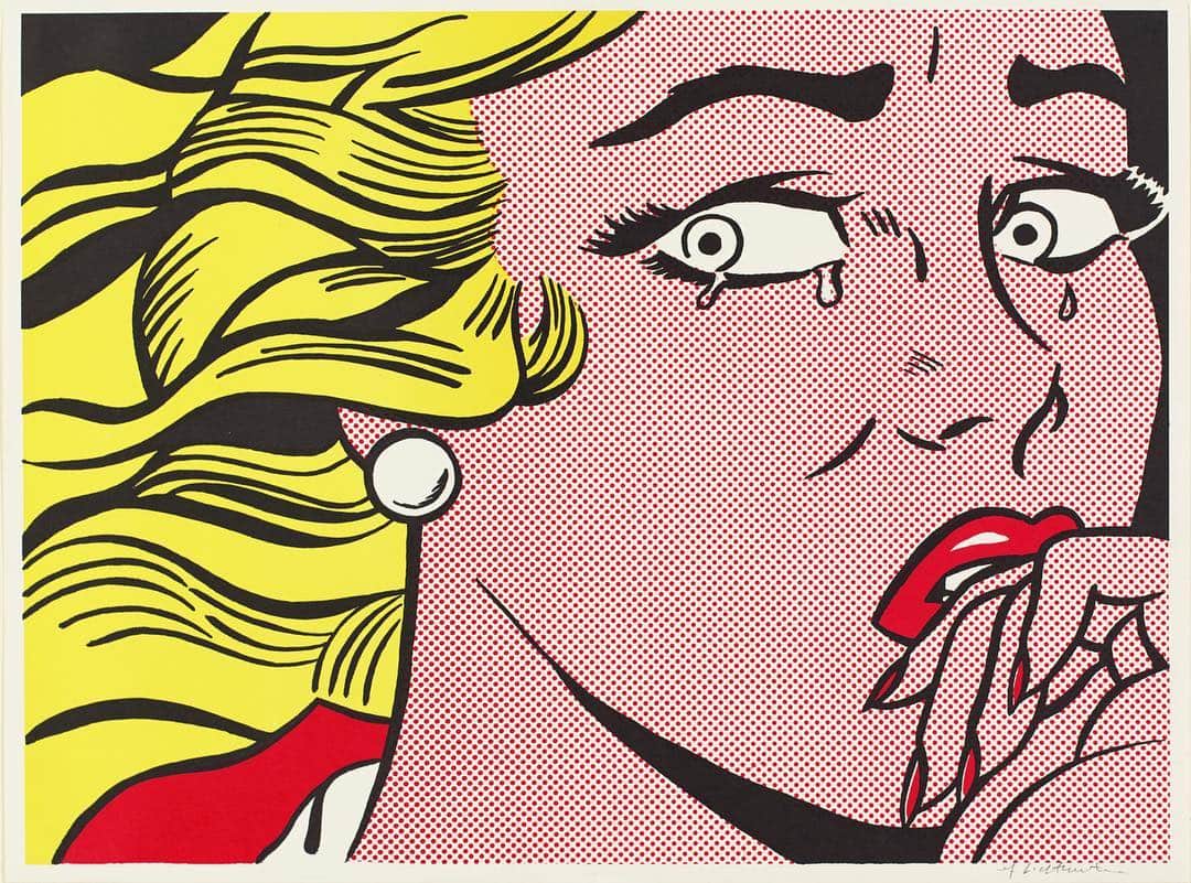 フィラデルフィア美術館さんのインスタグラム写真 - (フィラデルフィア美術館Instagram)「When you just finished watching #QueerEye. 😭 • “Crying Girl," 1963, by Roy Lichtenstein」3月29日 21時08分 - philamuseum