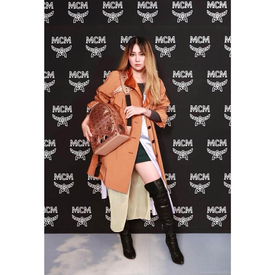 DJ mariennuのインスタグラム：「GINZA HAUS 1 renewal opening🐻💖 @mcmworldwide  @mcmjapan  #mcmtokyo #ootd #party #mcm」