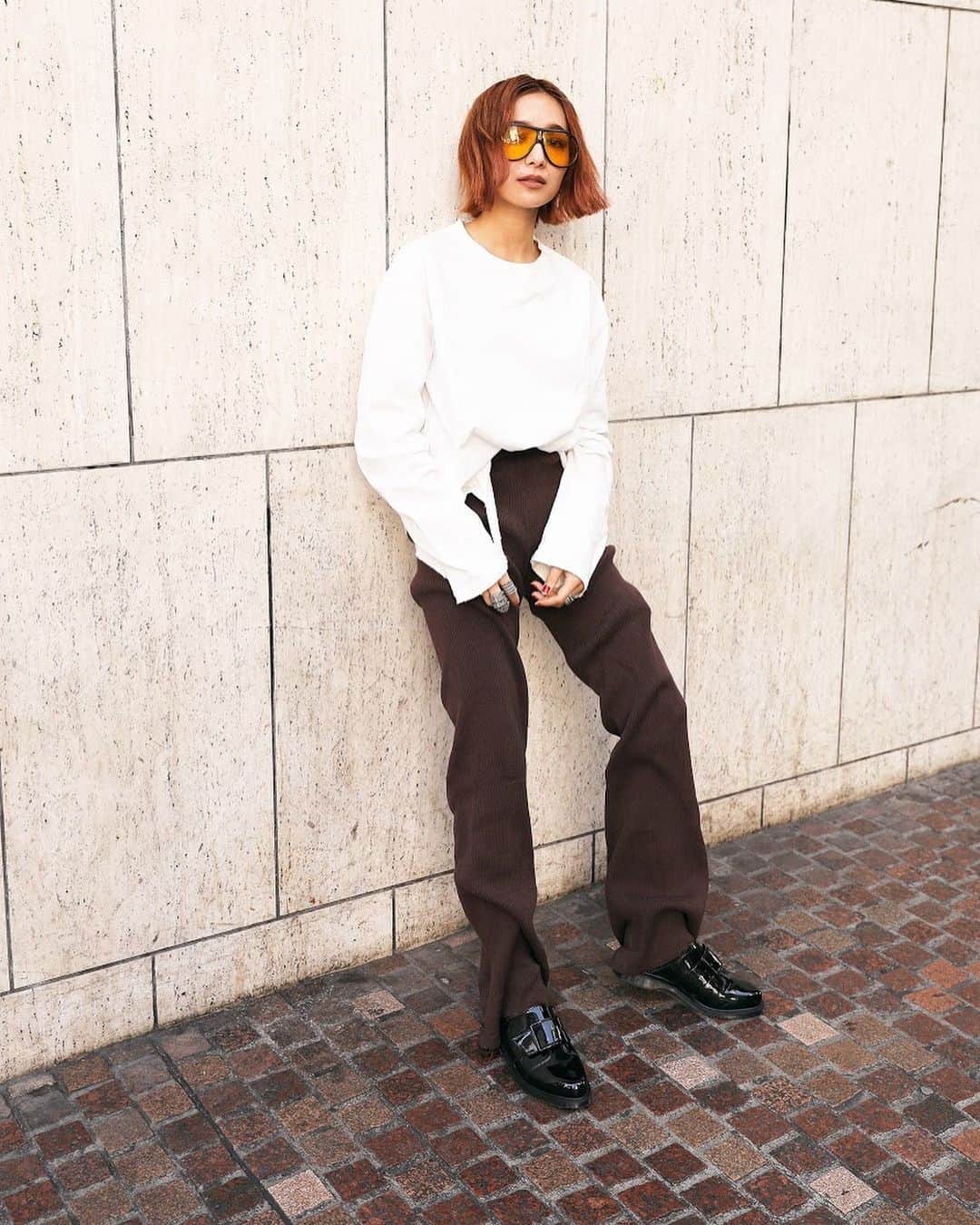 のインスタグラム：「TOKYO STREET STYLE Name: @__momonana__  Shoes: @drmartens_japan  #drmartensstyle#drmartens#pr #streetstyle#droptokyo#tokyo#japan#streetscene#streetfashion#streetwear#streetculture#fashion#shibuya#drmartensstyle#street Photography: @dai.yamashiro」