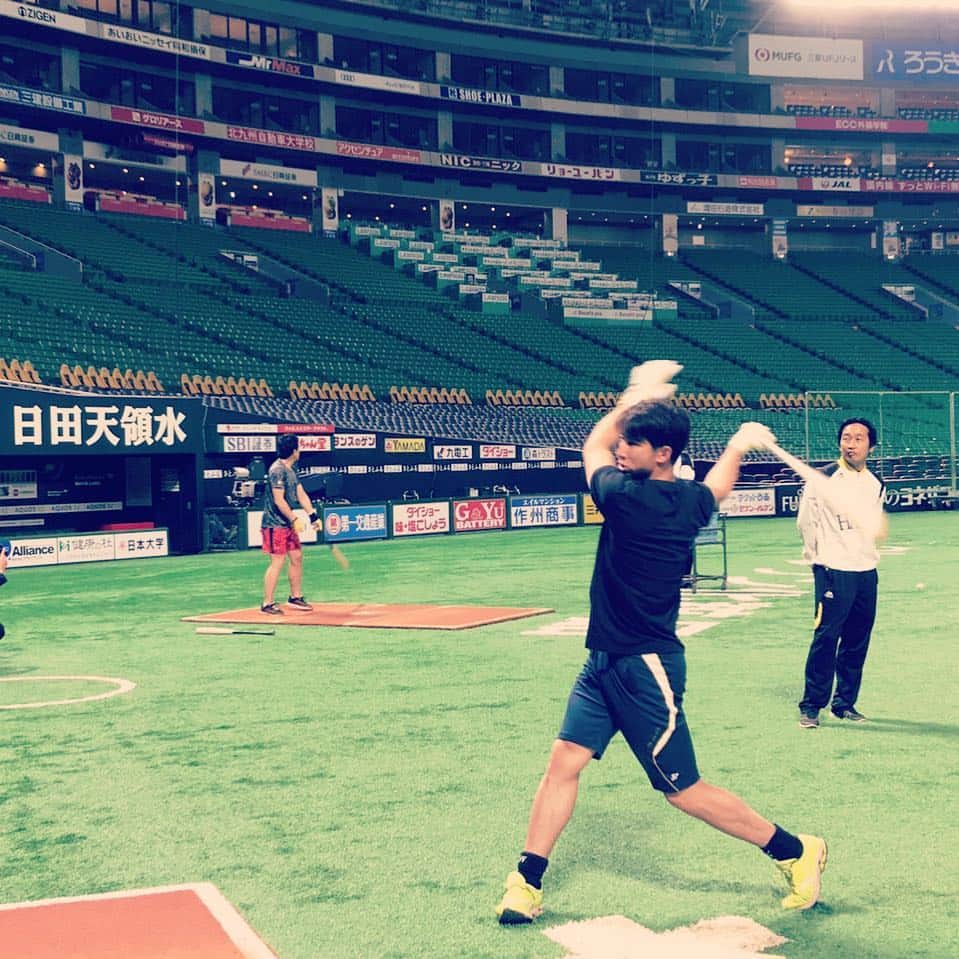 福田秀平のインスタグラム：「2019年シーズン、開幕。 自分の感覚を信じて明るく元気に楽しく真剣にプレーしよう！ そして、目指せリーグ優勝、日本一！」
