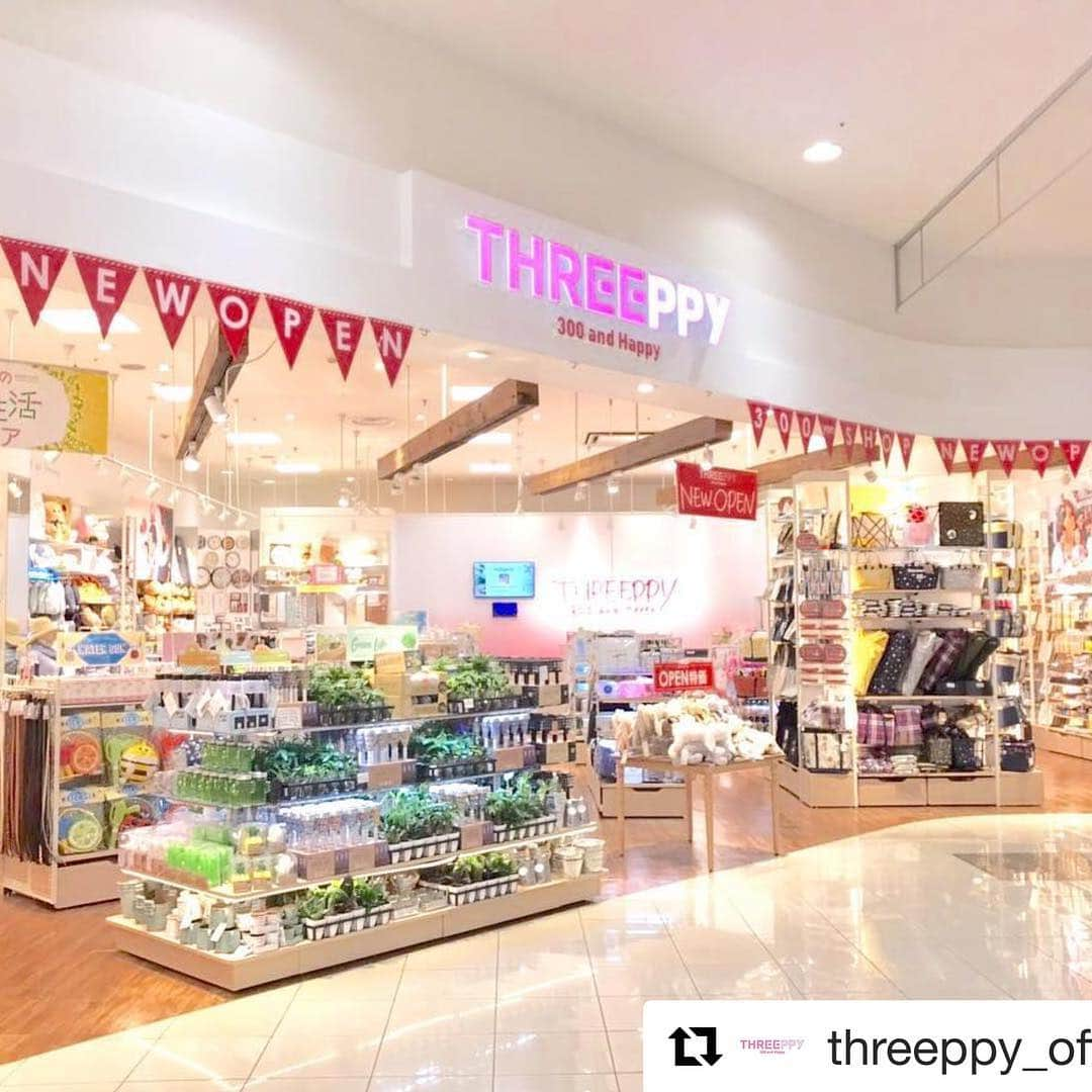 ダイソーさんのインスタグラム写真 - (ダイソーInstagram)「＼New open／本日、イオンモール大垣にTHREEPPY16号店がオープンしました!300円で夢見心地な世界へ連れて行くプチプライス雑貨店!お近くの方は是非お待ちしております。 スリーピー・イオンモール大垣店 〒503-0933 岐阜県大垣市外野2-100 イオンモール 大垣1F #ダイソー #daiso #daisojapan #スリーピー #THREEPPY #300andHappy #HAPPY #プチプラ #イオンモール大垣 #岐阜 #オープン #3/29 #金曜日」3月29日 14時12分 - daiso_official