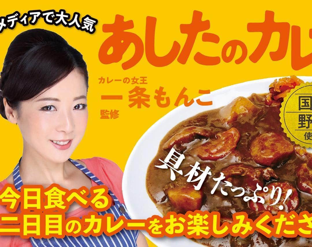 一条もんこさんのインスタグラム写真 - (一条もんこInstagram)「あしたのカレー。  発売からもうすぐ1年になります。 皆さまのご支援のおかげで、少しずつ販売地域を増やすことができました。 本当に本当に！！ありがとうございます（ ; ; ）  この度新たに、 イトーヨーカドー様全店、 ドンキホーテ様全店の導入が決まりました。  各店舗の準備が整い次第、随時入荷してゆきます。  また、 現在、あしたのカレーの新潟バージョンも制作中です。  売り上げの一部を新潟をカレー県にすべく、 協力費として寄付していきたいと思います。 ♡カレーで世界を幸せに♡ #カレー#あしたのカレー#レトルトカレー#イトーヨーカドー#ドンキホーテ#入荷決定#ありがとうございます#一条もんこ」3月29日 14時29分 - monko1215