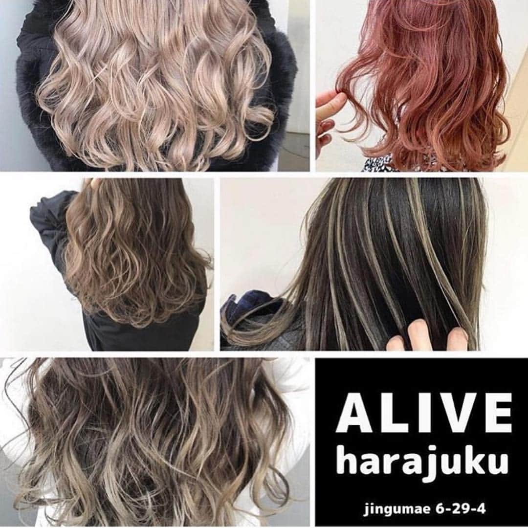 ALIVEさんのインスタグラム写真 - (ALIVEInstagram)「____ALIVE harajuku____ . 全国でカラーデザイン技術&webブランディングセミナーを行うALIVE屈指の技術派スタッフの集う店舗。 確かな仕上がり。確かな満足度。日本一のカラー技術をご期待ください。 . . 店長(@balayage_alive_kj ) top stylist (@hanpen_alive_0815  stylist(@___hnn  stylist(@tanechaan  top colorist(@n_keita_alive . . ※各スタッフ技術の持ち味が違うのでプロフィール等で確認頂き指名予約がオススメです。 指名料は掛からず各担当者の指名クーポンがお得ですのでホットペッパーにてご確認下さいませ。 . . . . . ALIVE harajukuより大切なお知らせ。  いつもALIVE harajukuをご利用いただきまして、ありがとうございます。  誠に勝手ながら、この度、定休日を設けさせていただくこととなりました。  急ではございますが、7/17より、火曜日定休とさせていただきます。  顧客のみなさまにはご迷惑をおかけいたしますが、ご理解の程よろしくお願いいたします。  ALIVE harajuku . . . address.. 東京都渋谷区神宮前6-29-4HH BUILDIN5F 電話番号 03 6433 5233  東京メトロ千代田線・副都心線 明治神宮前駅 7番出口より徒歩1分 . . . #グラデーション#ハイライト#グラデーションカラー#3Dハイライト#ミルクティーカラー#アッシュ#グレージュ#ハイライトカラー#外国人風カラー#美容学生#外国人風#アディクシー#イルミナカラー#ヘアアレンジ#切りっぱなしボブ #バレイヤージュ#原宿#表参道#東京カフェ#暖色カラー#ピンク#ピンクベージュ#レッドカラー#ラベンダーカラー#パープルカラー#オレンジカラー#カラーバター」3月29日 14時38分 - alivehair