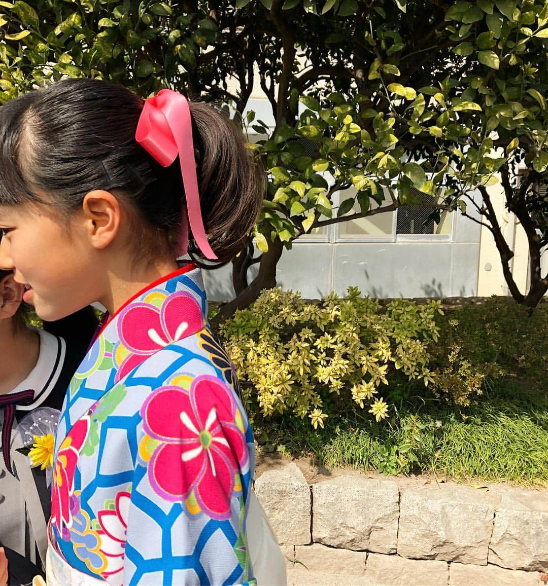 黄川田としえさんのインスタグラム写真 - (黄川田としえInstagram)「袴を着るのに、頭に飾ろうかなと思っていた蘭の花。 結局、なんだか大げさすぎるかも。。。と、この蘭はやめて、 念のため買っておいたシンプルなサテンのリボンにしました。  買っておいて良かった。  準備は大変だったけど、ハレの日はとてもとても良い一日でした。」3月29日 14時41分 - tottokikawada
