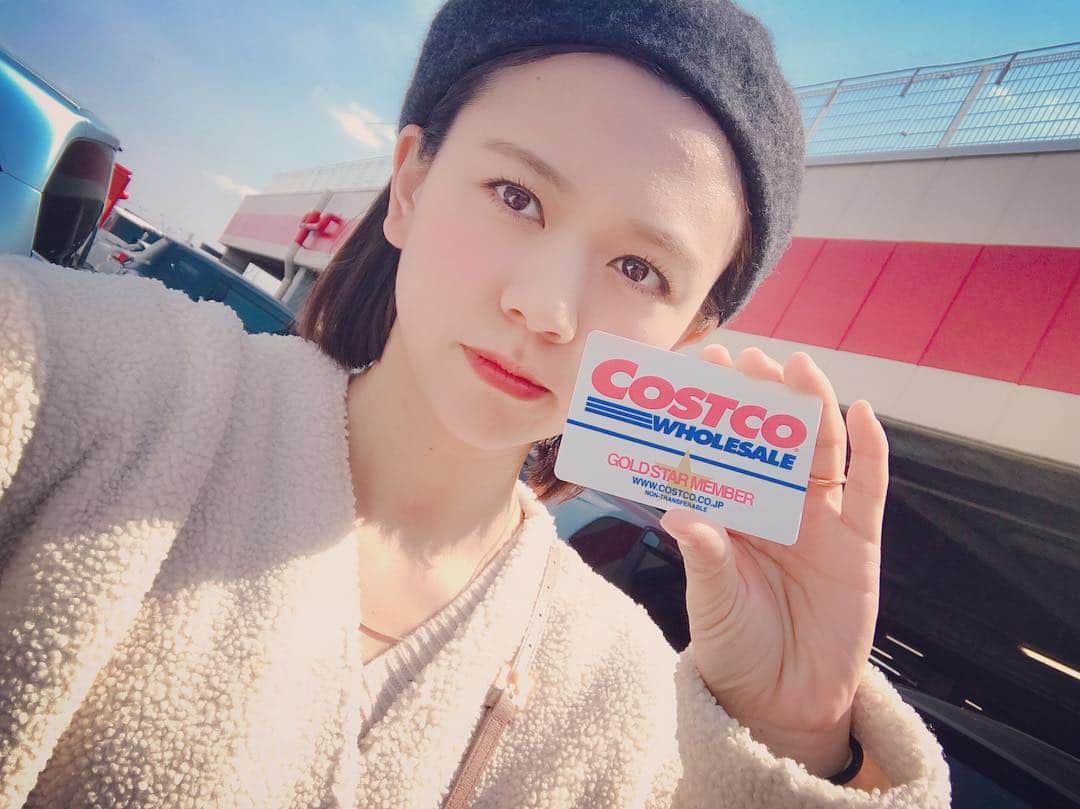 虎南有香のインスタグラム：「コストコデビュー🌟キリッ」
