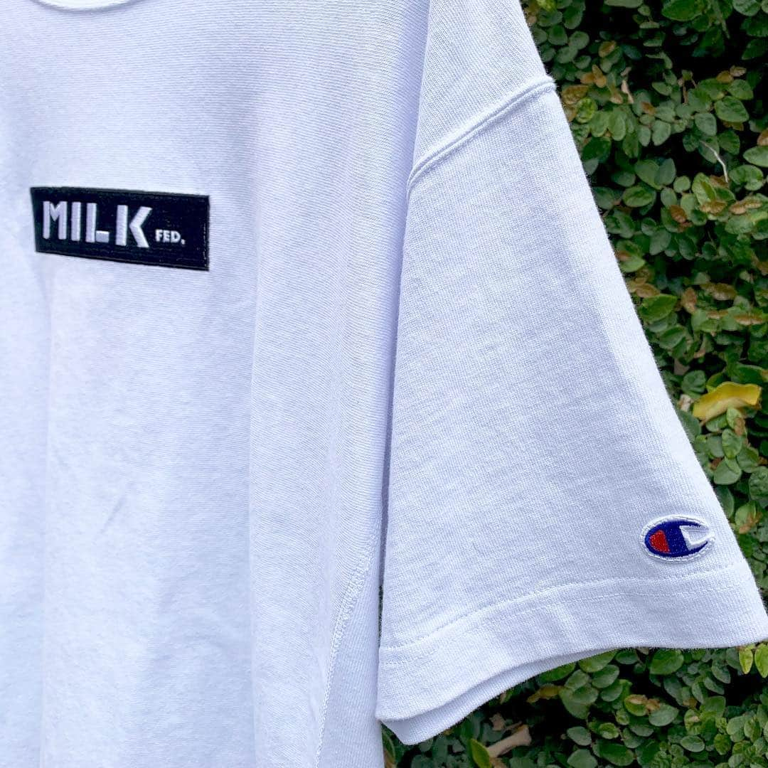 MILKFED.さんのインスタグラム写真 - (MILKFED.Instagram)「… … 毎年大人気の Championとのコラボアイテムが 本日発売！ BAR LOGO Tシャツは なんとカラバリ11色！！ お気に入りカラーを見つけてくださいね♡ … MILKFED. X CHAMPION S/S TEE BAR ¥6500＋TAX … … #milkfed #milkfedjp  #champion #tshirt」3月29日 17時05分 - milkfedjp