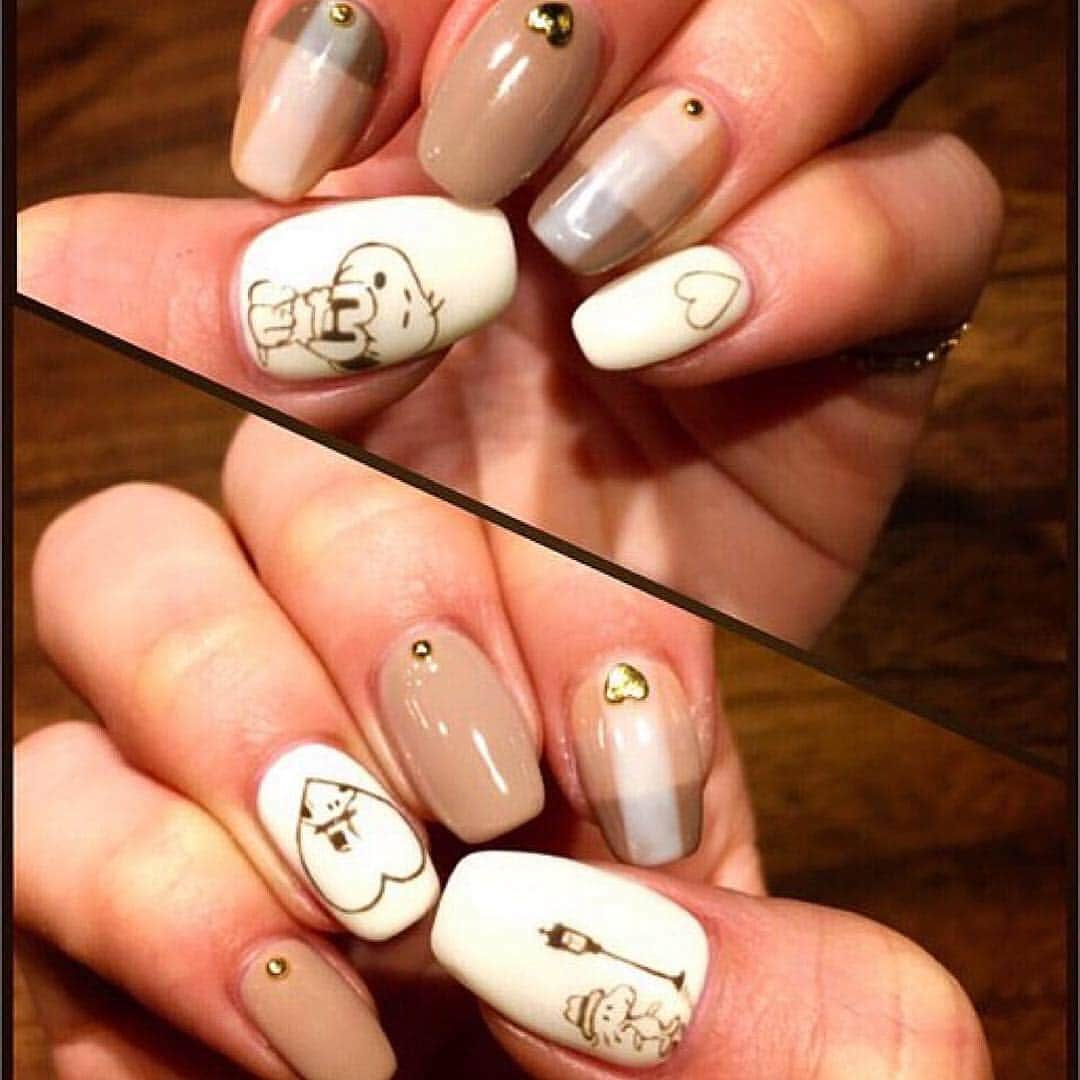 真瀬はるかさんのインスタグラム写真 - (真瀬はるかInstagram)「☆NewNAIL&SNOOPY NAIL特集☆ . 公演終わったので、久々アート出来ました！やっぱり描いちゃいますよね、スヌ様。 . . 1枚目と2枚目が今回のネイル♡ 3枚目が、真瀬のイメージ原画(笑笑 . 毎度ながらこの真瀬画伯のスケッチから、真瀬の脳内を読み取って形にして下さるめぐさん(@affinita_nail_megu . . 神すぎます。 . . . 今回はクリアベースに色付きスヌーピー ♪(何気に色付きスヌ様は初挑戦なの！) そして、控えめな色味でユニコーンネイルとクリアベースにオーロラをかけてもらって、春らしい感じと、真瀬個人的にちょっとだけど“お休み期間入ったぞイェーイ！”な気持ちを演出してみました。笑 . . ユニコーンネイル、ドンピシャに可愛いピンクベージュ色を作って下さって、めちゃテンション上がってます。 . でも写真より実物のが可愛いから、とりあえず、みんな今すぐ真瀬に会いに来て欲しい。笑 . . 久々にスヌったので、過去の真瀬デザインのスヌ様ネイルを4枚目以降にまとめてみました☺︎ . . あースヌ様って何でこんなに可愛いんじゃろか。 . スヌ様だと大人がキャラネイルしてても全然馴染むし、彼にはどんなコスプレさせても似合っちゃうから真瀬の想像力は膨らむばかりなのです(画力は皆無) . . . 新しいネイルで気持ちリフレッシュ☆ めぐさんいつもありがとー！！！ . . #ネイル #ネイルデザイン #Nail #SNOOPY #スヌーピー #スヌーピーネイル  #ウッドストック #オーロラネイル #ユニコーンネイル #クリアネイル #キャラネイル #春ネイル #手描きアート #真瀬はるか #デザイン考えるの大好き #なのに #画力ゼロ #画伯度高め #めぐさんのリーディング能力の高さ #神です #感謝 #☺︎ #💅」3月29日 17時25分 - harukamanase_official