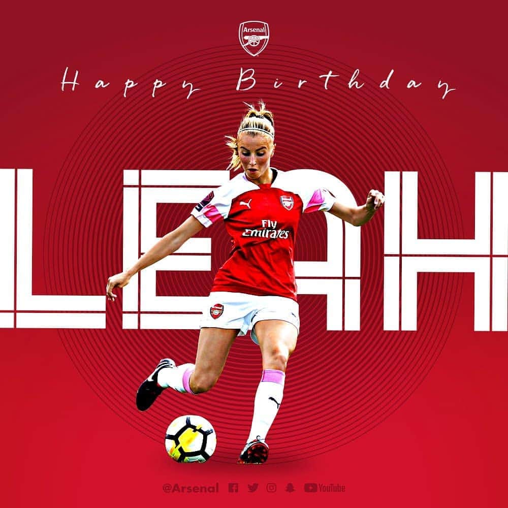 Arsenal Ladiesさんのインスタグラム写真 - (Arsenal LadiesInstagram)「Happy birthday to our very own @leahwilliamsonn 🎉 Have a great day!  #WeAreTheArsenal ❤️ #ArsenalWFC」3月29日 17時44分 - arsenalwfc