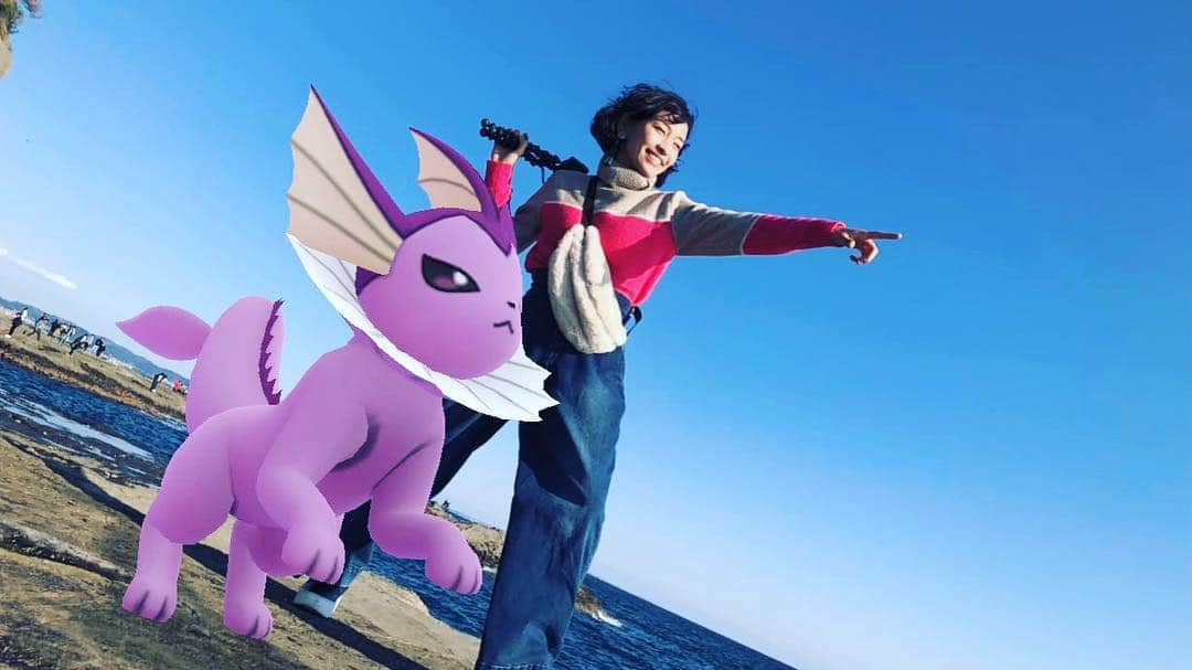 北山由里さんのインスタグラム写真 - (北山由里Instagram)「『YouTuberのユリがしょうぶをしかけてきた！』 ・ Photo by @pokemonphotosjp ・ ・ #PokemonGO #ポケモンGO #ポケモンGOAR写真 #PokemonGOar #PokemonGOARplus #GoSnapshot #祝AR勢歓喜のAR写真大会」3月29日 17時54分 - yuri_kitayama_