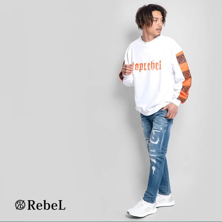 セレクトショップgameのインスタグラム：「. RebeL Sleeve Checkered Line トレーナー、入荷しました！  詳細⇒https://gamegame.jp/shopdetail/000000005545/ . 10,000円 . ================================ InstagramプロフィールURLからSHOPにGO⇒ @game_official_info ================================ . #TheKouL #TopRebeL #RebeL #MensFashion #Fashion #California #losangeles #LA #Fitness #silver #gold #Tokyo #Tattoo #model #Japan #Biker #bitter #goros #coordinate #rockband #レベル #トップレベル #ロック #メンズファッション #ファッション #トレーナー」