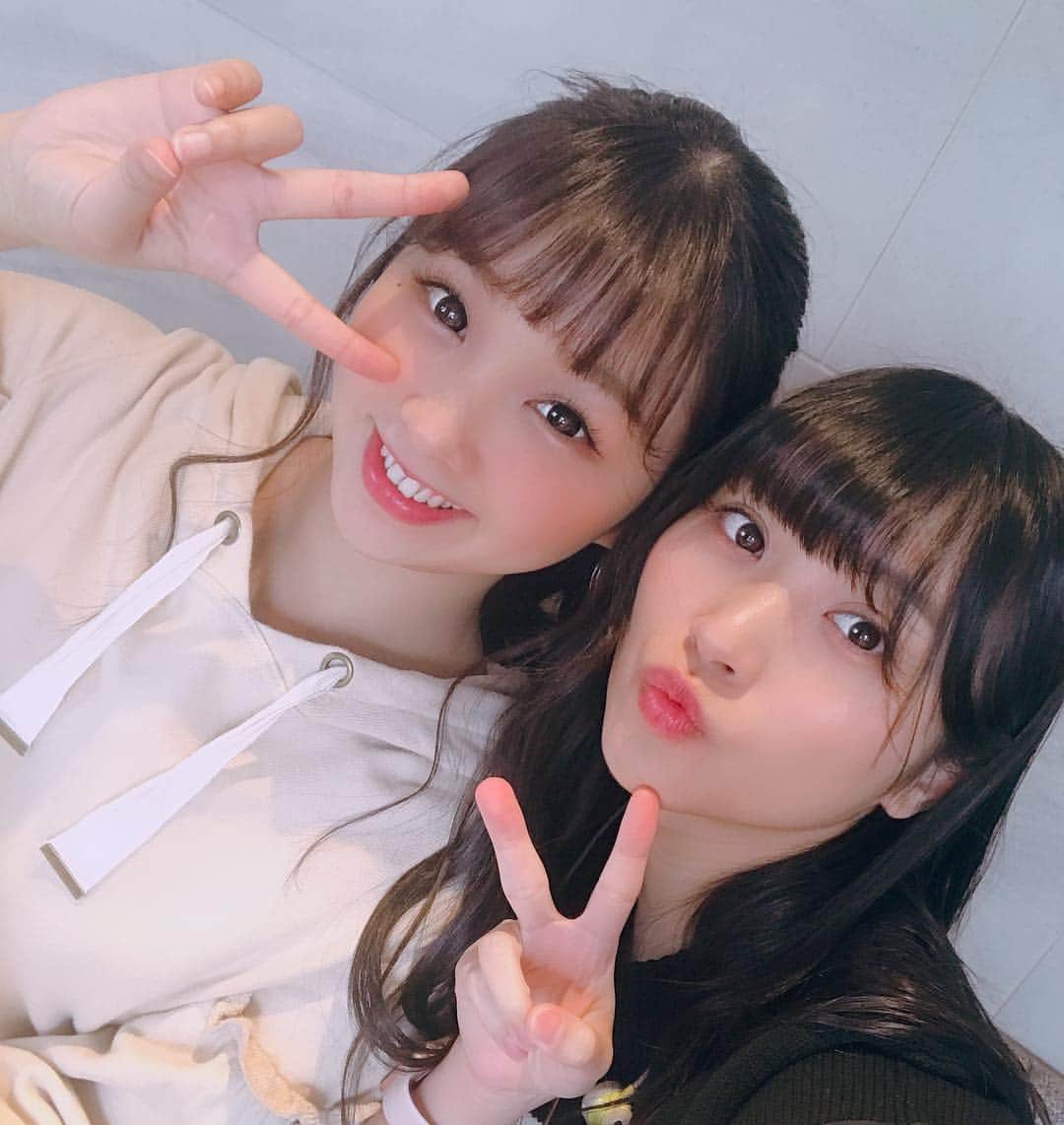 根岸愛のインスタグラム：「岩村なちゅ氏とランチ🍽 食べ過ぎて今日もう 何も食べれん🤤💕 なっちゃんとするむかし話 楽しいんだよなぁ🤣🤣 #岩村なちゅ #PASSPO #ランチ #lunch」