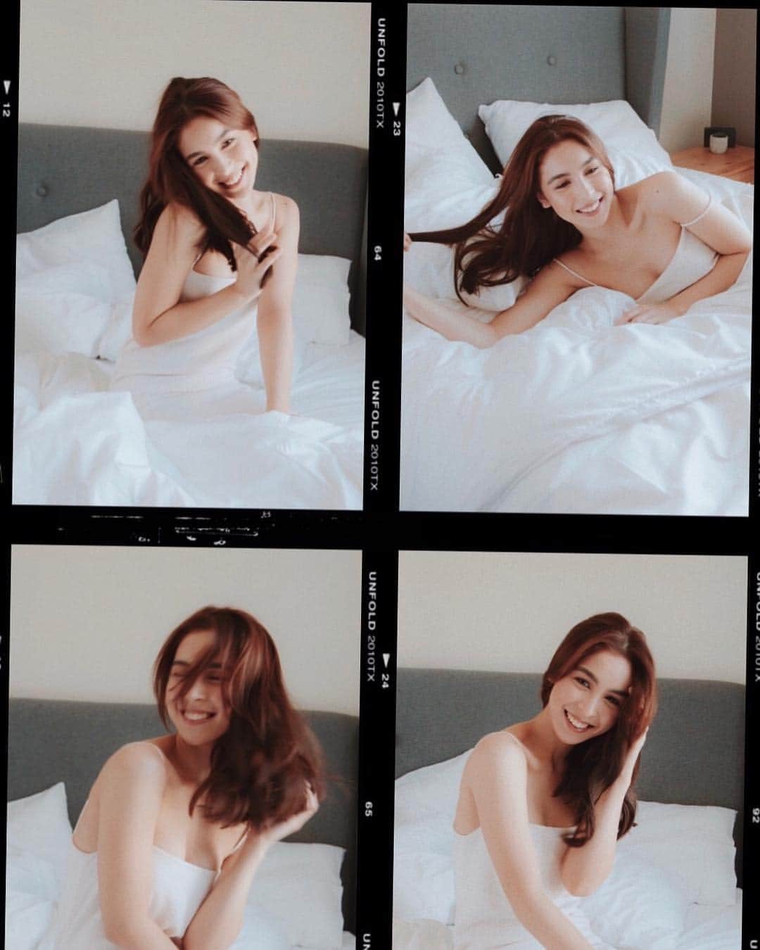 ジュリア バレットのインスタグラム：「Maintaining my hair has never been so effortless. Just finger-comb it! @palmoliveph 💚」