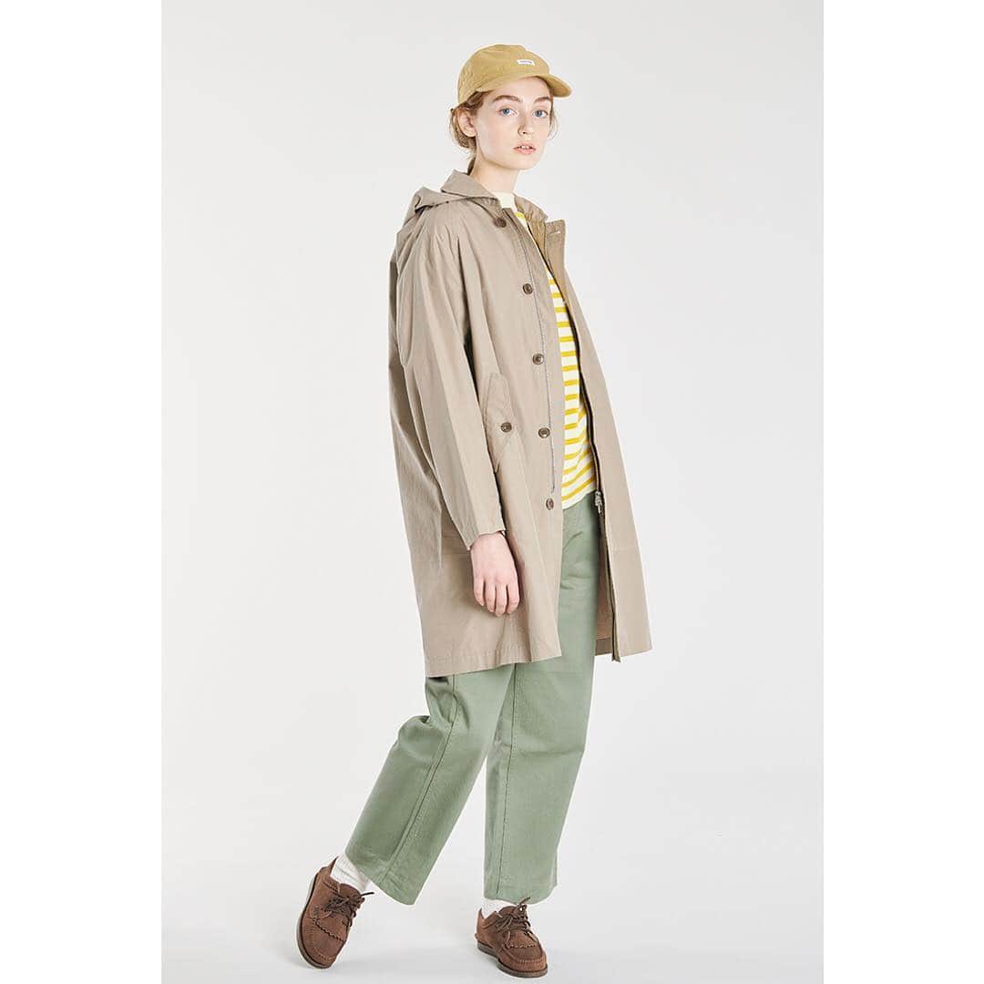 のインスタグラム：「#orcival 2way hood coat ¥24,800+tax chino trousers ¥13,800+tax 6 panel cap ¥6,800+tax #letricoteur cotton guernsey sweater ¥14,800+tax #19ss #bshop #bshop_official」