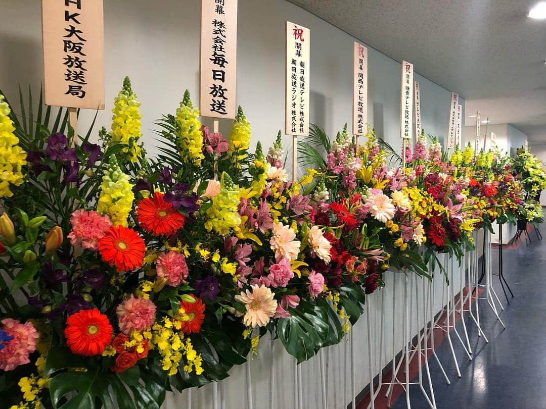 本野大輔のインスタグラム：「プロ野球開幕！ 阪神VSヤクルト  開幕戦は読売テレビの中継。 私はベンチリポートと、矢野監督の勝利インタビューを担当しました。  延長での劇的な幕切れ。サヨナラ勝利。 矢野監督の初勝利のインタビューを担当できて光栄です。  木浪、近本のルーキー二人が開幕スタメン。 ベテランと若手の融合。 矢野監督の目指す【ファンを喜ばせる野球】が楽しみなシーズンです。  開幕という事で、京セラドーム大阪には沢山の花が届けられていました。 当日の写真はこれしかなかったので、キャンプの時にキー太と撮った写真を記念に。  #阪神タイガース #阪神 #タイガース #開幕 #サヨナラ #矢野燿大 監督#インタビュー #中継 #野球 #本野大輔 #キー太 #お祝い」