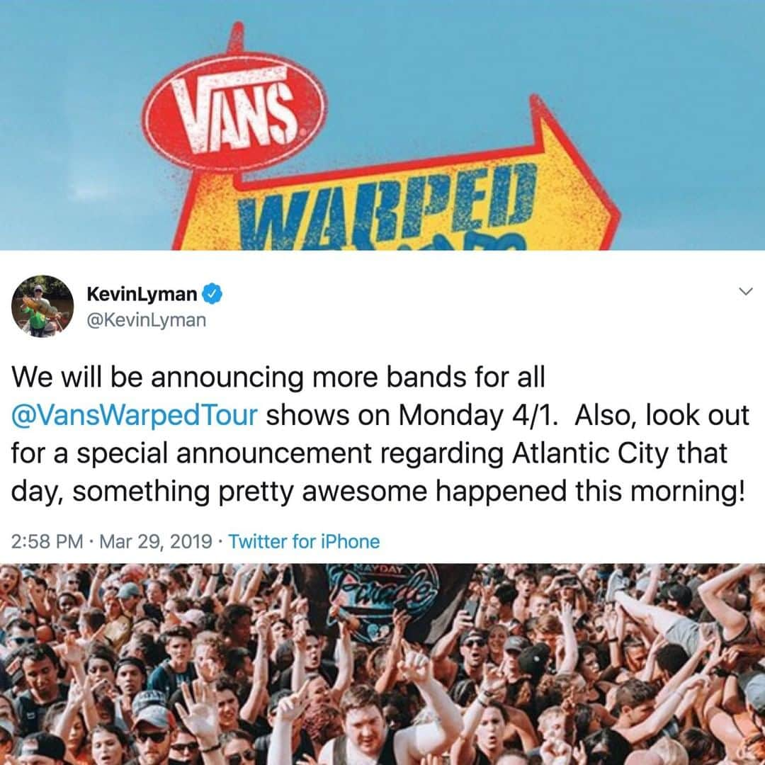 Alternative Pressさんのインスタグラム写真 - (Alternative PressInstagram)「This better not be some sort of an April Fool's joke, @vanswarpedtour 🤔⁣ LINK IN BIO⁣ .⁣ .⁣ .⁣ #altpress #ap #alternativepress #iamap #warpedtour #vanswarpedtour #vans #warped25 #warped25years #25years」3月30日 7時05分 - altpress