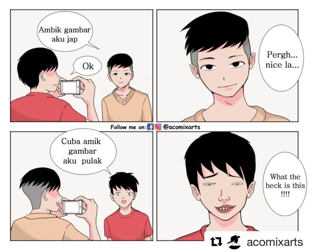Koleksi Komik Malaysiaさんのインスタグラム写真 - (Koleksi Komik MalaysiaInstagram)「#Repost @acomixarts with @get_repost ・・・ Bila member amik gambar kita..... #komikmalaysia #gengkomik #kakishare」3月29日 22時38分 - tokkmungg_exclusive