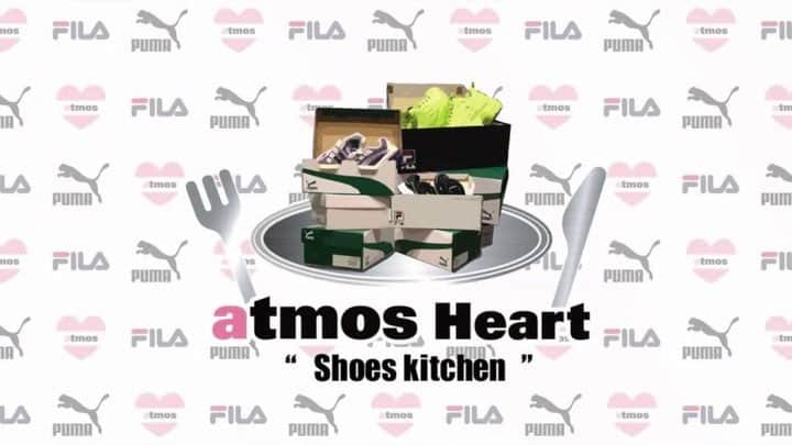 のインスタグラム：「. いよいよ明日3月30日(土) より「atmos Heart」2F に、 コンセプトショップ〝shoes kitchen″がOPEN😍！！ 女性なら誰しも一度は立ったことのあるkitchen。 人それぞれに調理方法が違うようにスニーカーも 人それぞれコーディネートの仕方が違う🤔 そんな意味を込めて〝shoes kitchen″ が登場！ おいしいデザートをディスプレイするように・・・ シューズをディスプレイ！ 👟 おいしそうなシューズバーとatmos pinkとの ミックスコーディネートでPUMAとFILAを表現します。 〝shoes kitchen″のOPEN日にはPUMA、 FILAそれぞれ注目のアイテムを発売予定！ 是非渋谷にお越しの際は足を運んで見て下さい。。💕 . ■〝shoes kitchen″■ 開催場所：atmos HEART 2F 東京都渋谷区宇田川町25-6 . #atmospink #atmosheart #puma #fila #アトモスピンク」