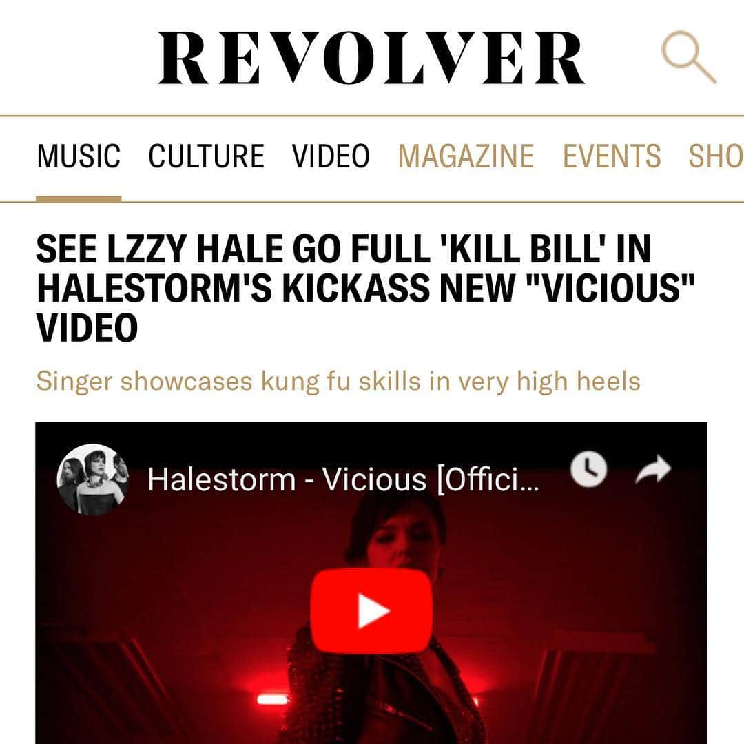 ジー・ヘイルさんのインスタグラム写真 - (ジー・ヘイルInstagram)「Thank you @revolvermag ! Check out our video for Vicious... link in bio!」3月29日 23時16分 - officiallzzyhale