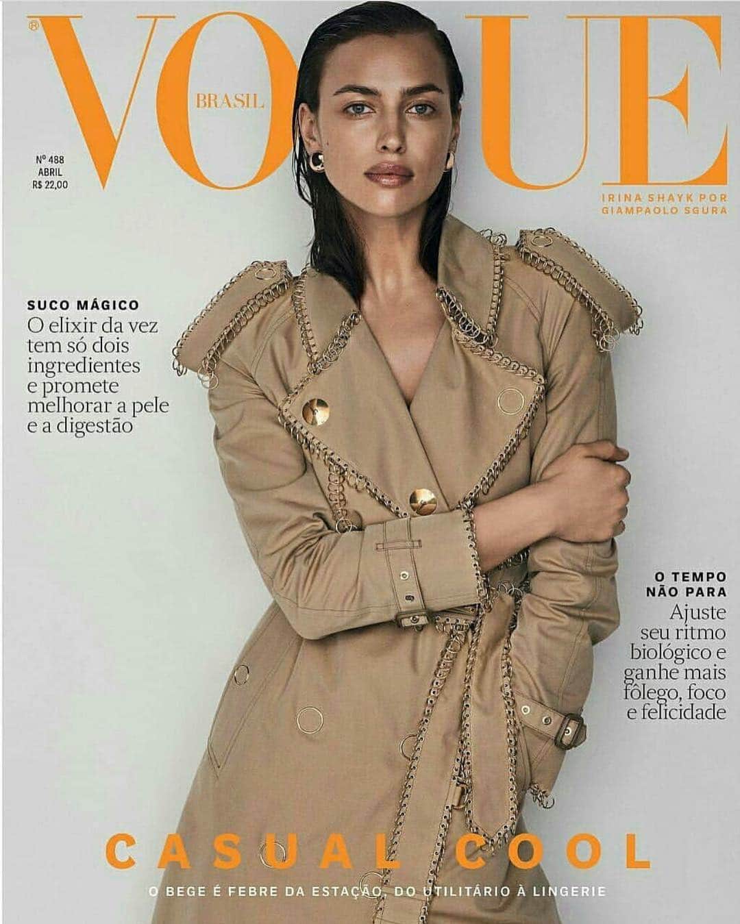 イリーナ・シェイクさんのインスタグラム写真 - (イリーナ・シェイクInstagram)「All new @voguebrasil April covers💛 By the incredible @giampaolosgura who managed to capture me through all our years of work and friendship together.. love u🧡✨ Head 2 toe @burberry by @riccardotisci17👑  Thank u @pedrosales_1 @bobrecine @therealofficialfrankb 😘 #Burberry #VogueBrazil」3月29日 23時17分 - irinashayk
