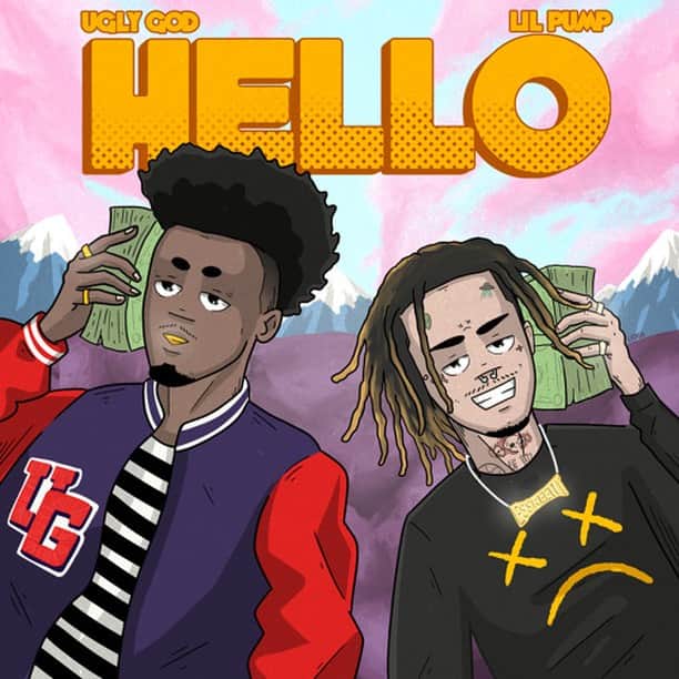のインスタグラム：「@UglyGod's first single off his upcoming album is here. Link in bio to stream "Hello," featuring @lilpump, on SoundCloud now 👋🏼⁣」