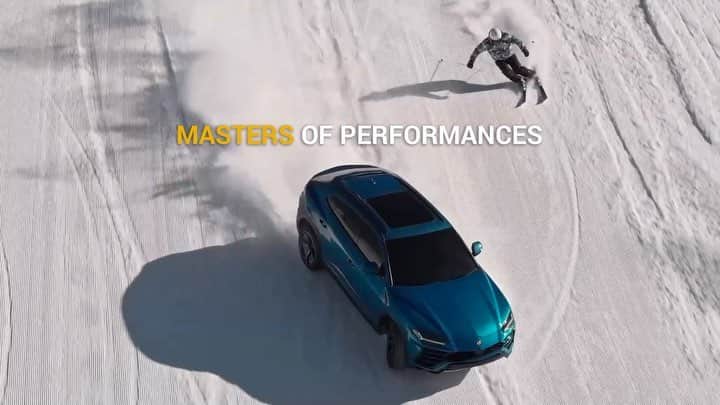 ランボルギーニのインスタグラム：「Performances are the only things that matter. You can see it from the last chapter of #MastersOfPerformances, with the challenge between Alberto Tomba and our Chairman and CEO Stefano Domenicali, driving Lamborghini Urus. Watch the full video on YouTube.  #Lamborghini #Urus #SinceWeMadeItPossible #MastersOfPerformances」